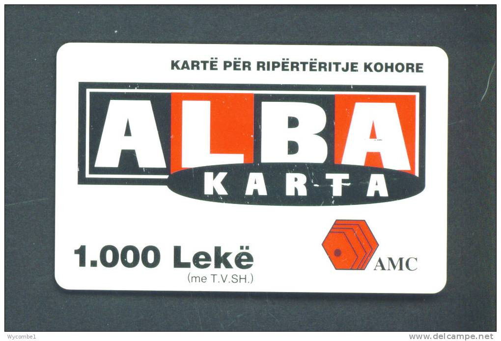 ALBANIA  -  Remote Phonecard As Scan - Albania