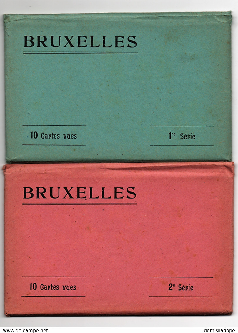Bruxelles 10 Cartes Vues Série 1 Et 2 - Loten, Series, Verzamelingen
