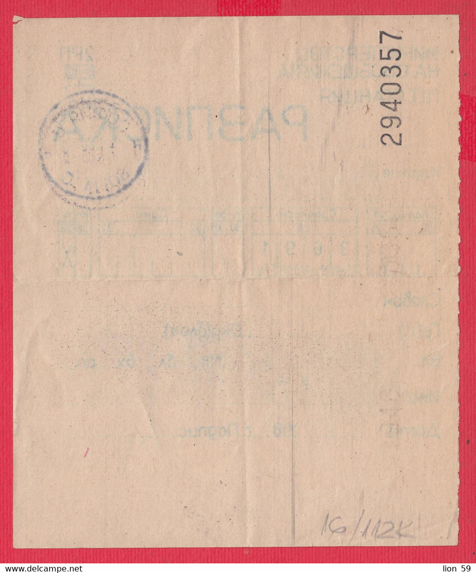 112K16 / Bulgaria 1988 Receipt - For An Annual Subscription To Newspapers And Magazines , Bulgarie Bulgarien - Covers & Documents