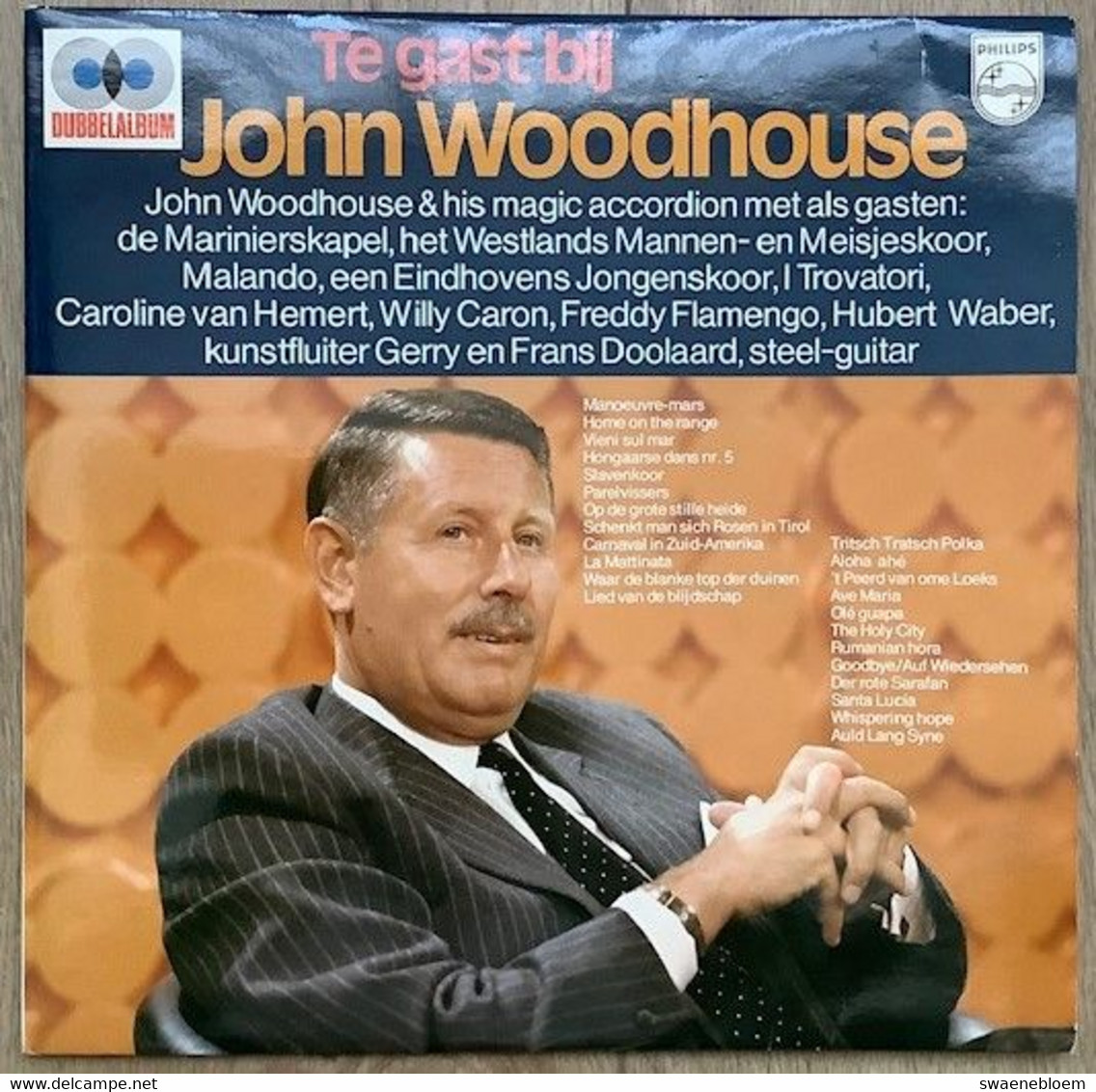 LP.- Te Gast Bij JOHN WOODHOUSE & HIS MAGIC ACCORDION - Hit-Compilations