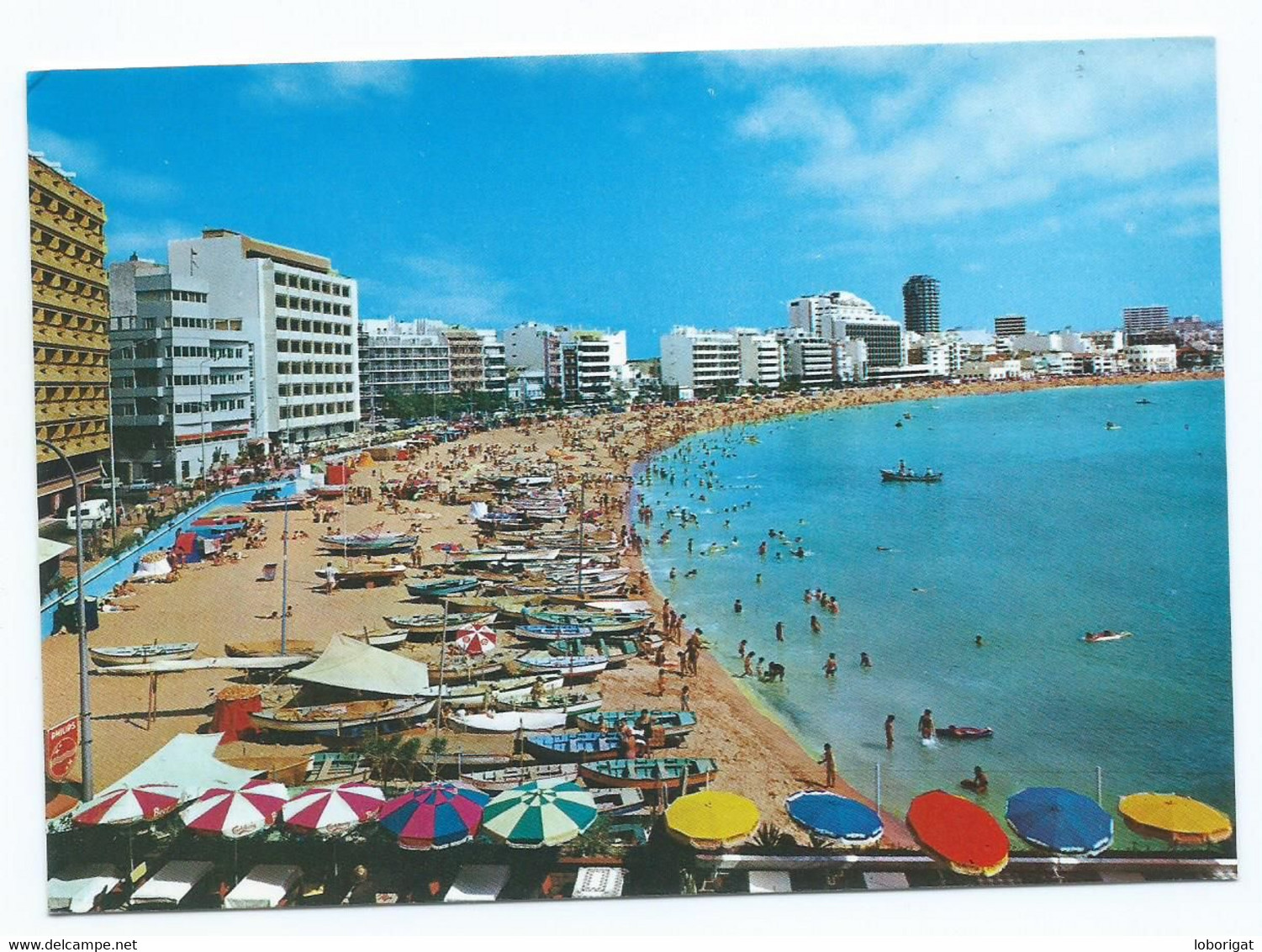 VISTA GENERAL DE LA PLAYA DE LAS CANTERAS / GENERAL VIEW OF PLAYA DE LAS CANTERAS.- LAS PALMAS/ I.CANARIAS.- ( ESPAÑA ). - La Palma