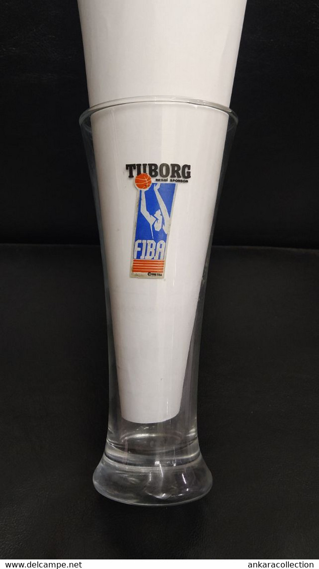 AC -  TUBORG BEER GLASS FIBA - BASKETBALL FROM TURKEY - Beer