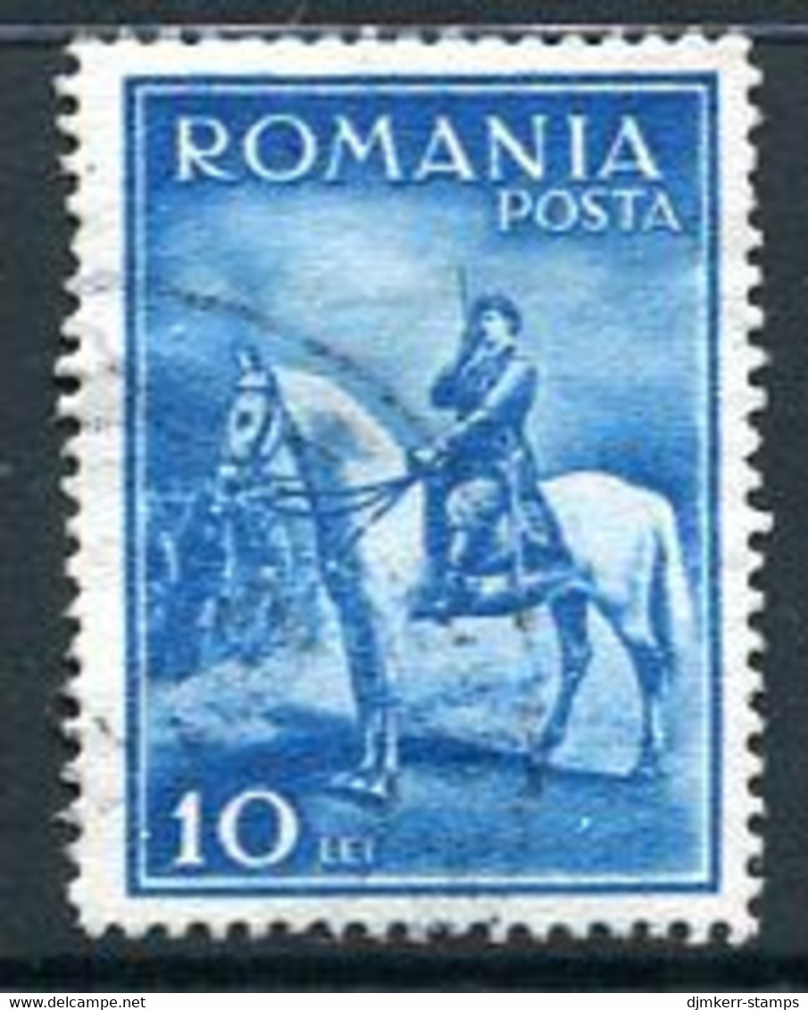 ROMANIA 1932 King Carol II On Horseback Used.   Michel 436 - Oblitérés