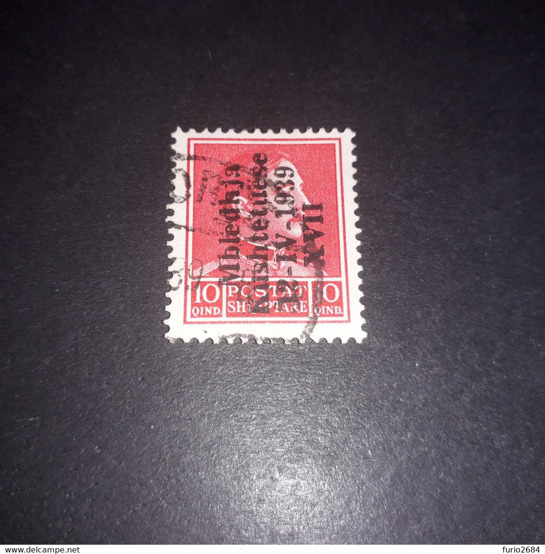 PL2823 REGNO D'ITALIA TERRITORI ANNESSI ALBANIA 1939 ASSEMBLEA COSTITUENTE 10 Q. "XO" - Albanie