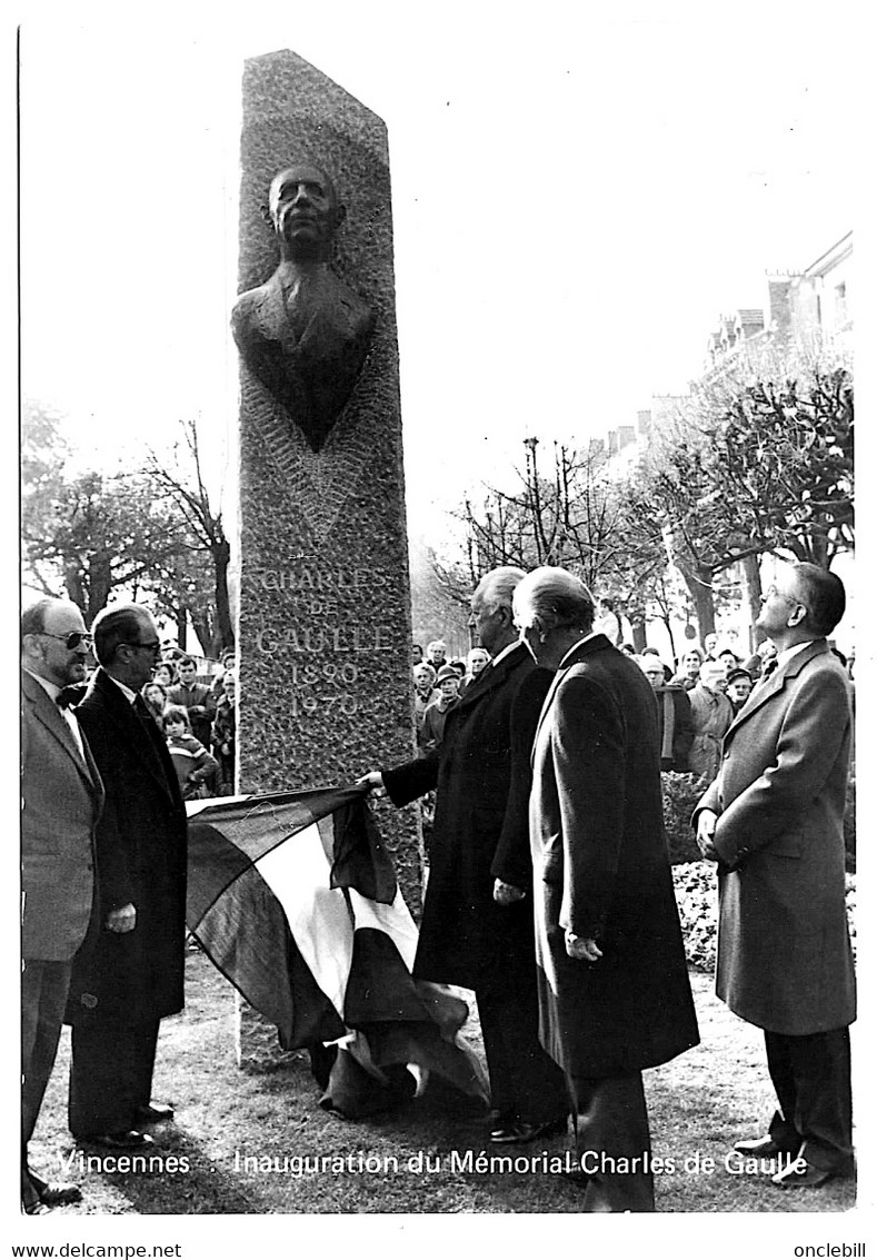 Vincennes Val De Marne Inauguration Mémorial De Gaulle 1983 état Superbe - Vincennes