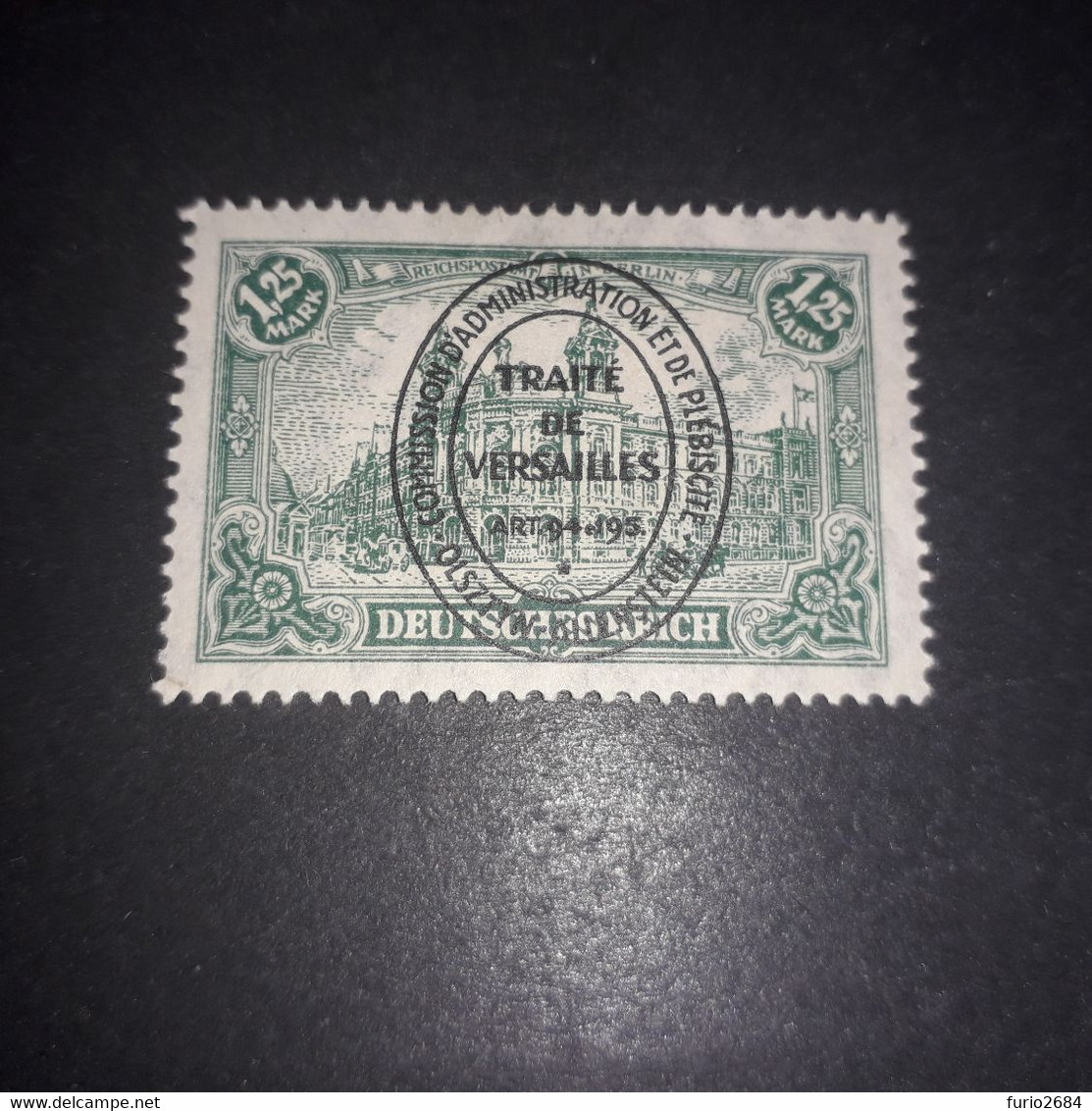 PL2848 GERMANIA IMPERO OVERPRINT TRAITE DE VERSAILLES "X" - Other & Unclassified