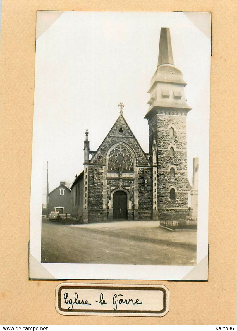 Le Gavre * Place De L'église * Photo Ancienne Années 30 - Le Gavre