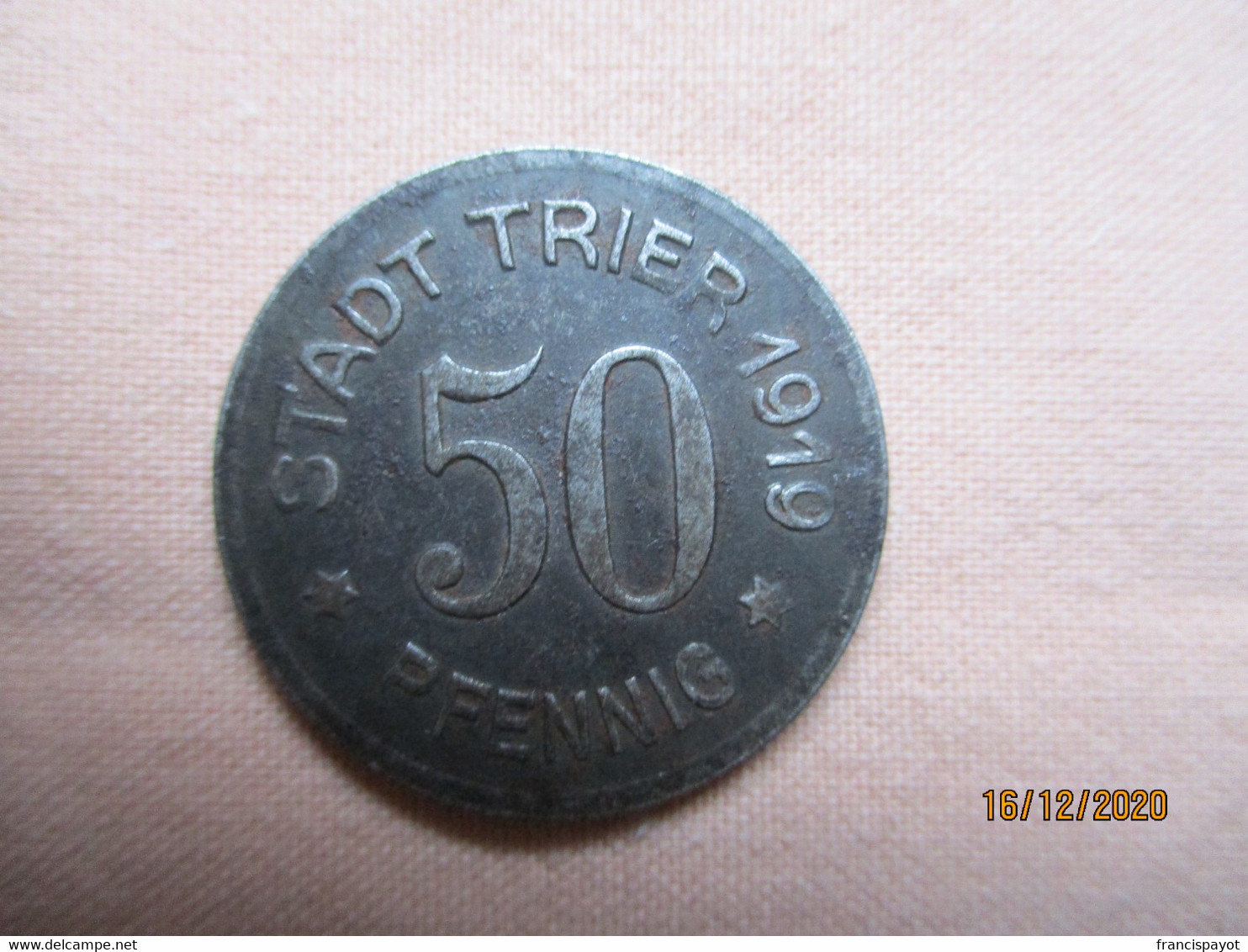Germany: 50 Pfennig 1919  Trier City - Monétaires/De Nécessité