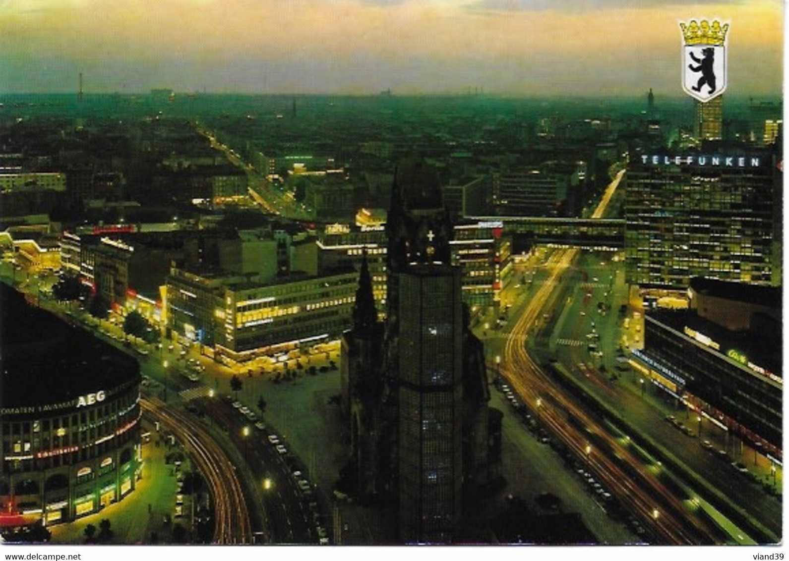 Berlin - Europa Center Blick Vom I-Punkt Auf City Und Kurfürstendamm - Charlottenburg