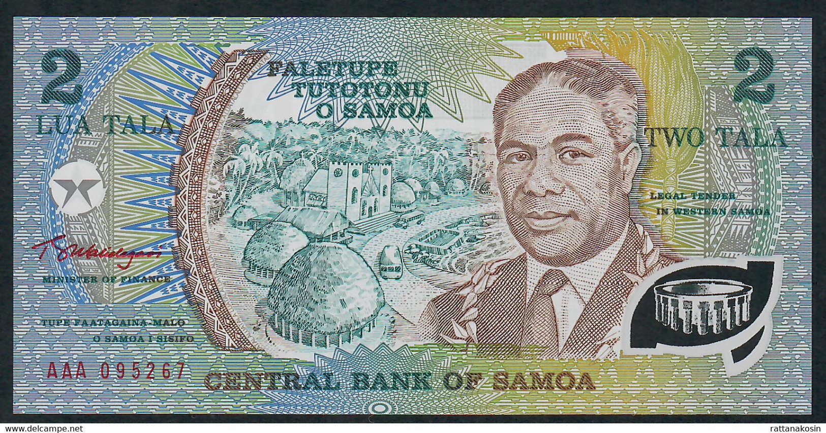 SAMOA P31 2 TALA  1991 #AAA  UNC. - Samoa