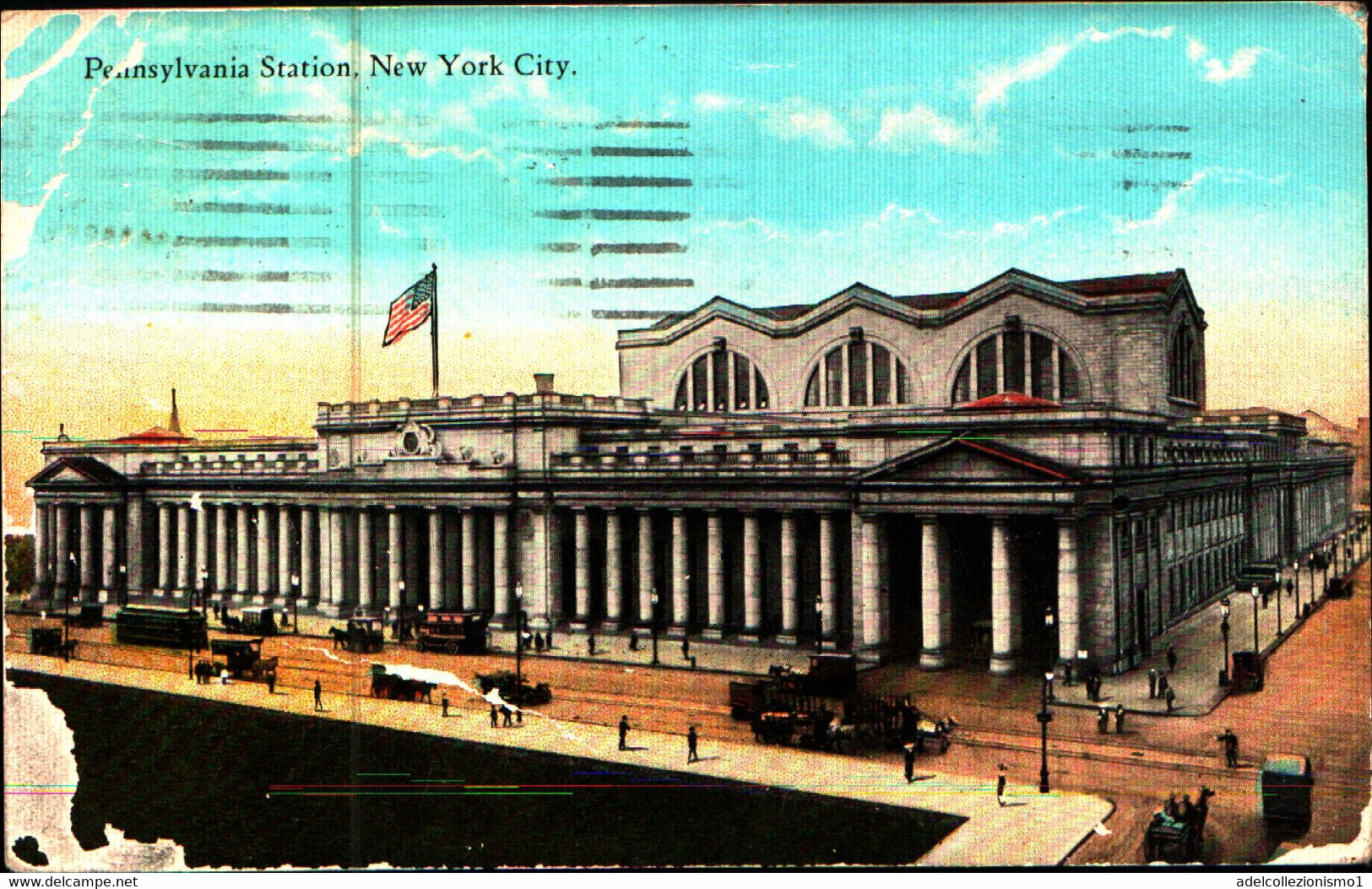 26504b) Cartolina Di New York-pennsylvania Station - Viaggiata 1924 - Education, Schools And Universities