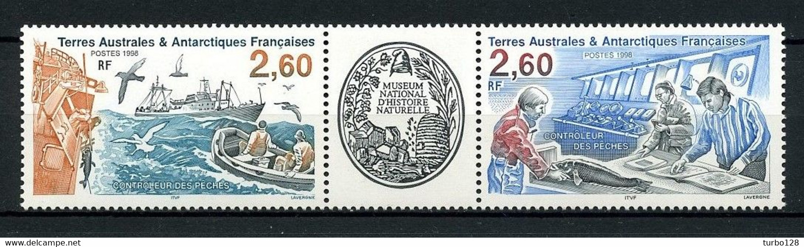 TAAF 1998  N° 234A ** Bande Coin Daté Neuf MNH Superbe Bateaux Boats Ships Pêche Fishing Transports - Unused Stamps