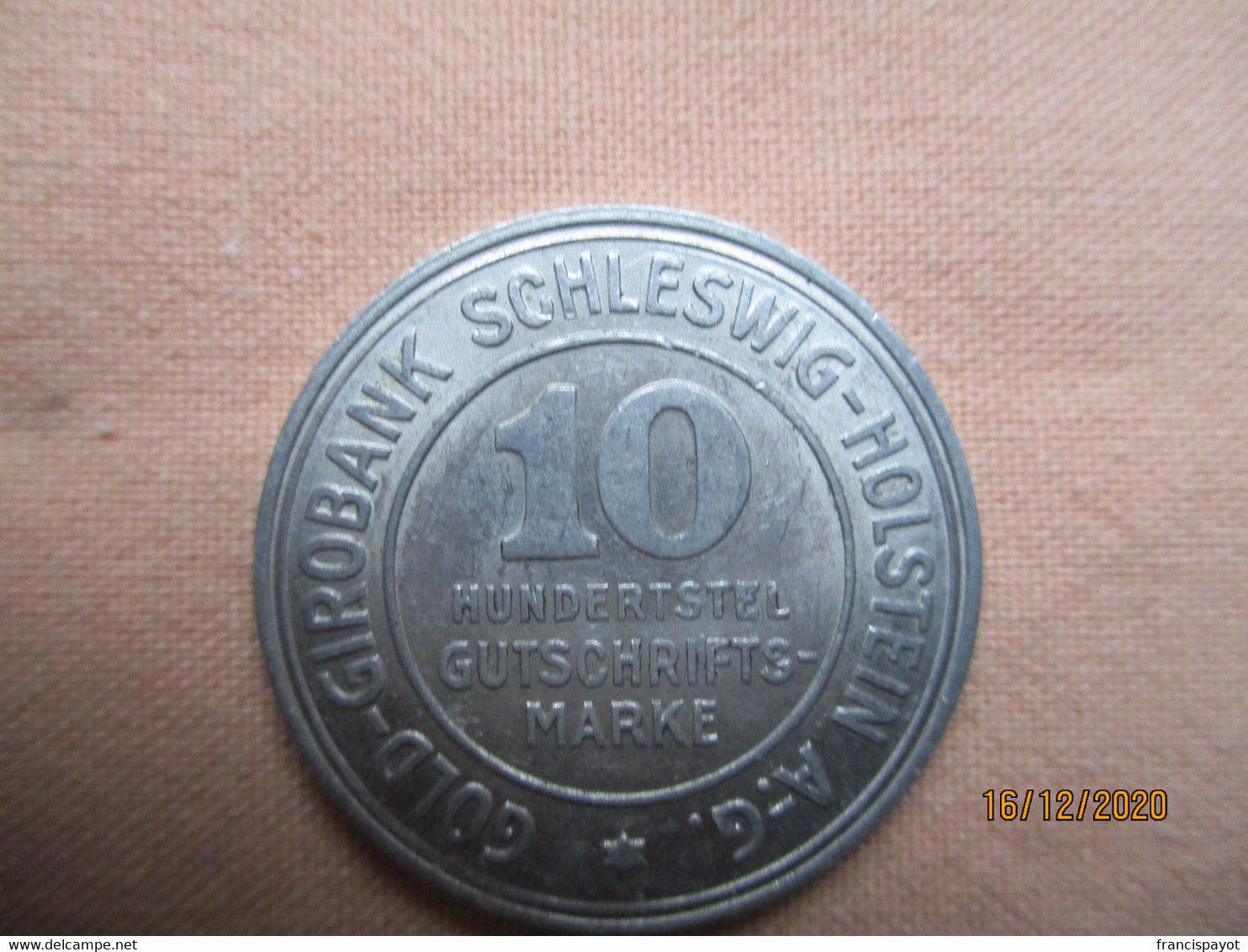 Germany: Gold-Girobank Scheswig-Holstein 5 & 10 Gutschrifts Marke 1923 - Monétaires/De Nécessité