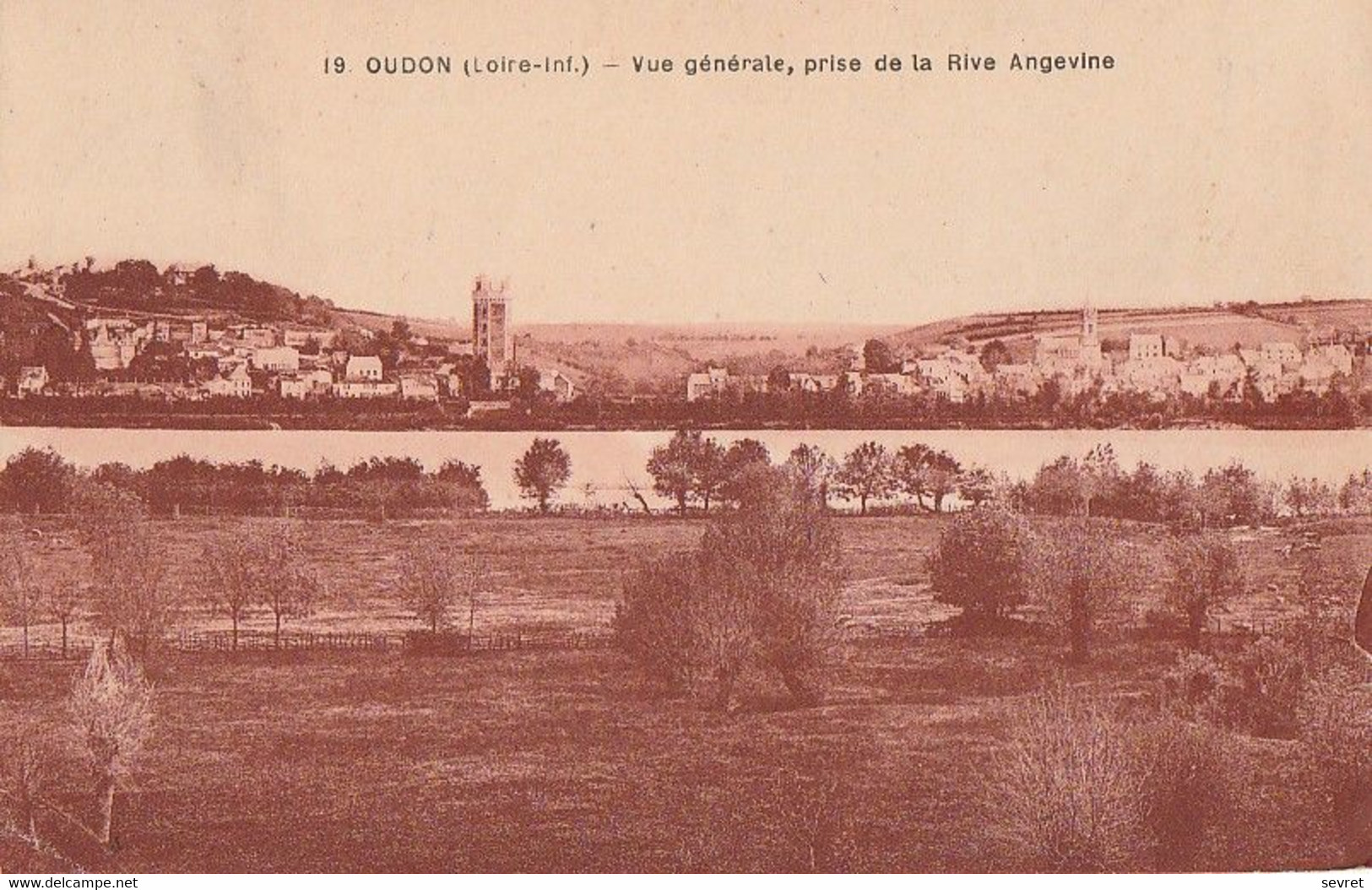 OUDON. - Vue Générale, Prise De La Rive Angevine - Oudon