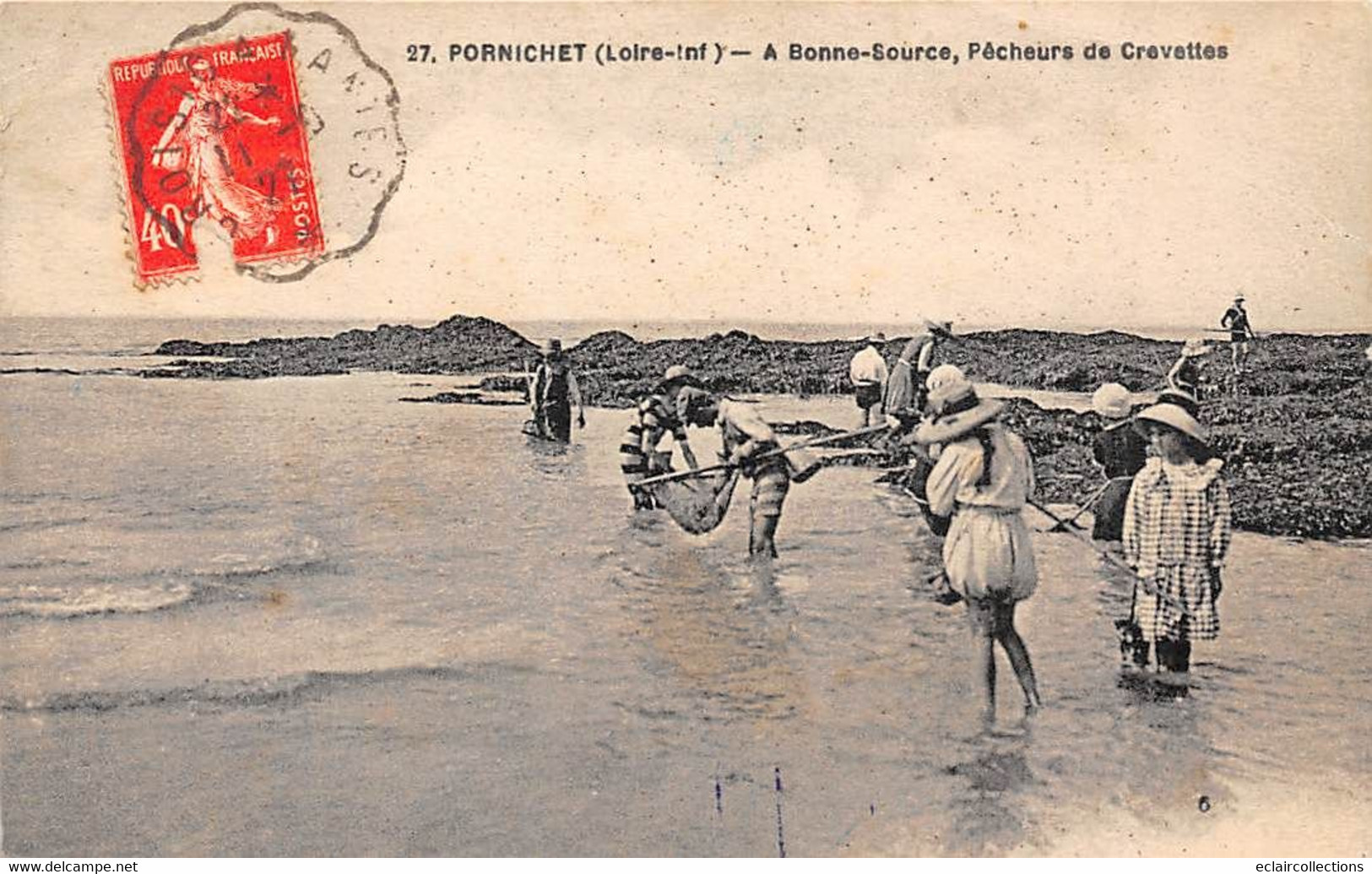 Thème:  Pêche à La Crevette .   Lot De  10  Cartes    Dpt Loire Atlantique        (voir Scan) - Fishing