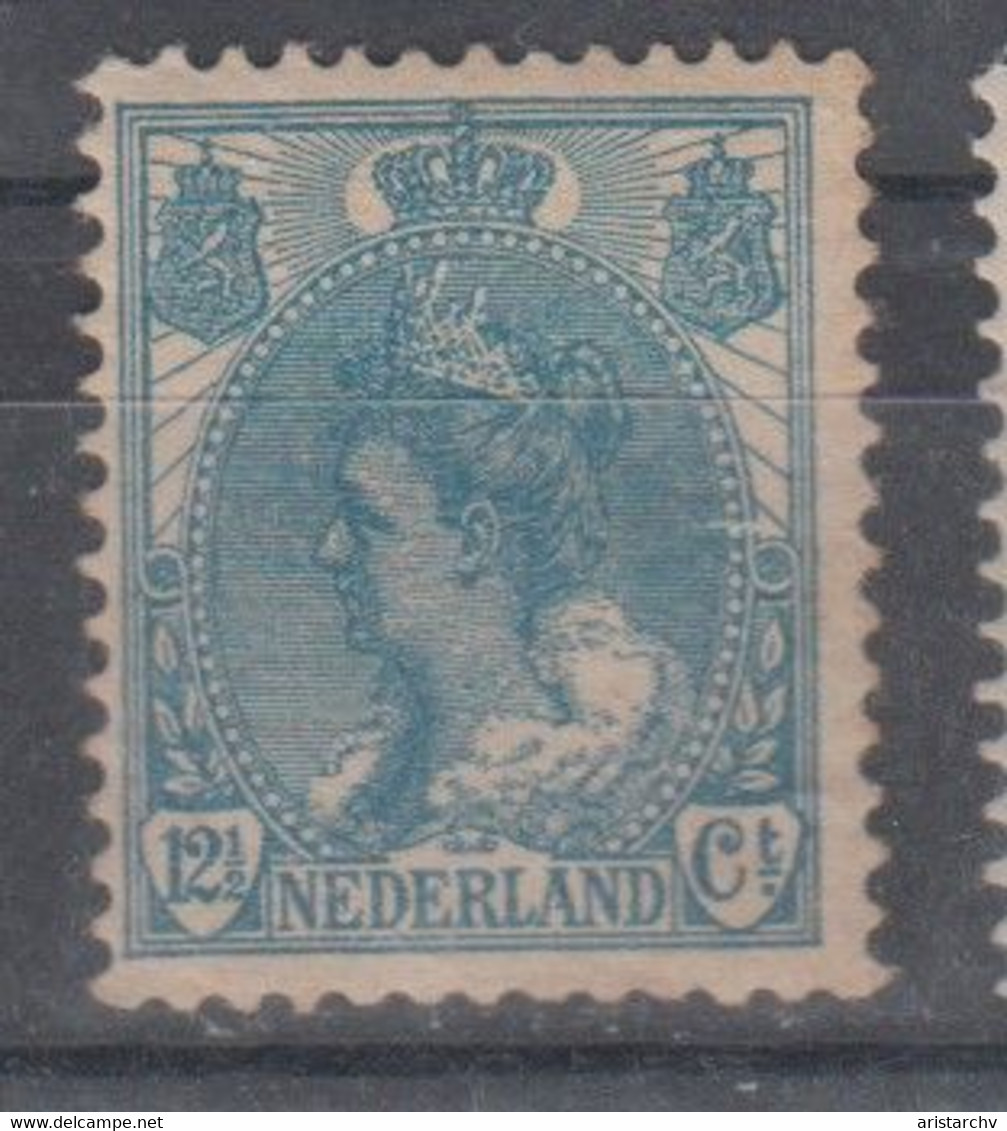 NETHERLANDS 1899 QUEEN WILHELMINA 12.5 CT - Unused Stamps