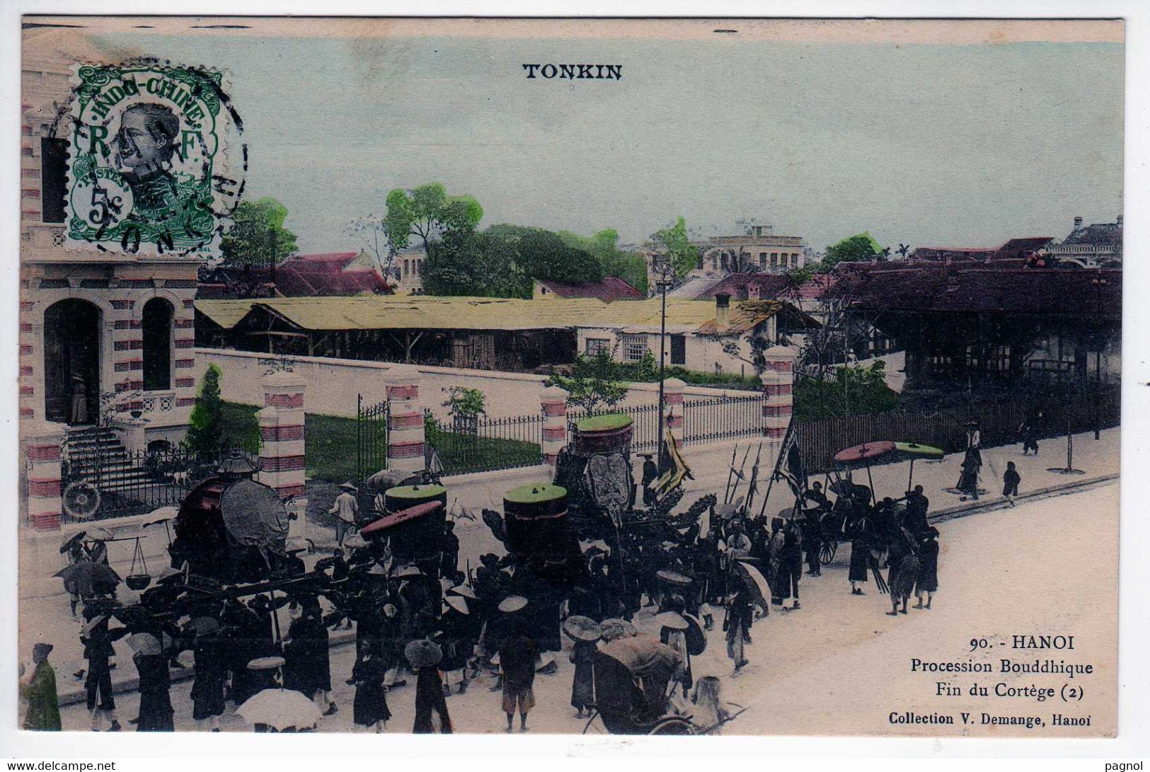 Indochine : Tonkin : Hanoï : Procession Bouddhique : Fin Du Cortège - Viêt-Nam