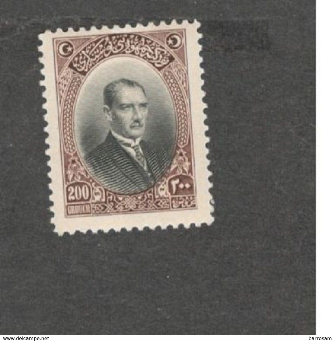 TURKEY.....1926:Michel 856 Mh* Cat.Value(as Nh**)800Euros($960) - Unused Stamps