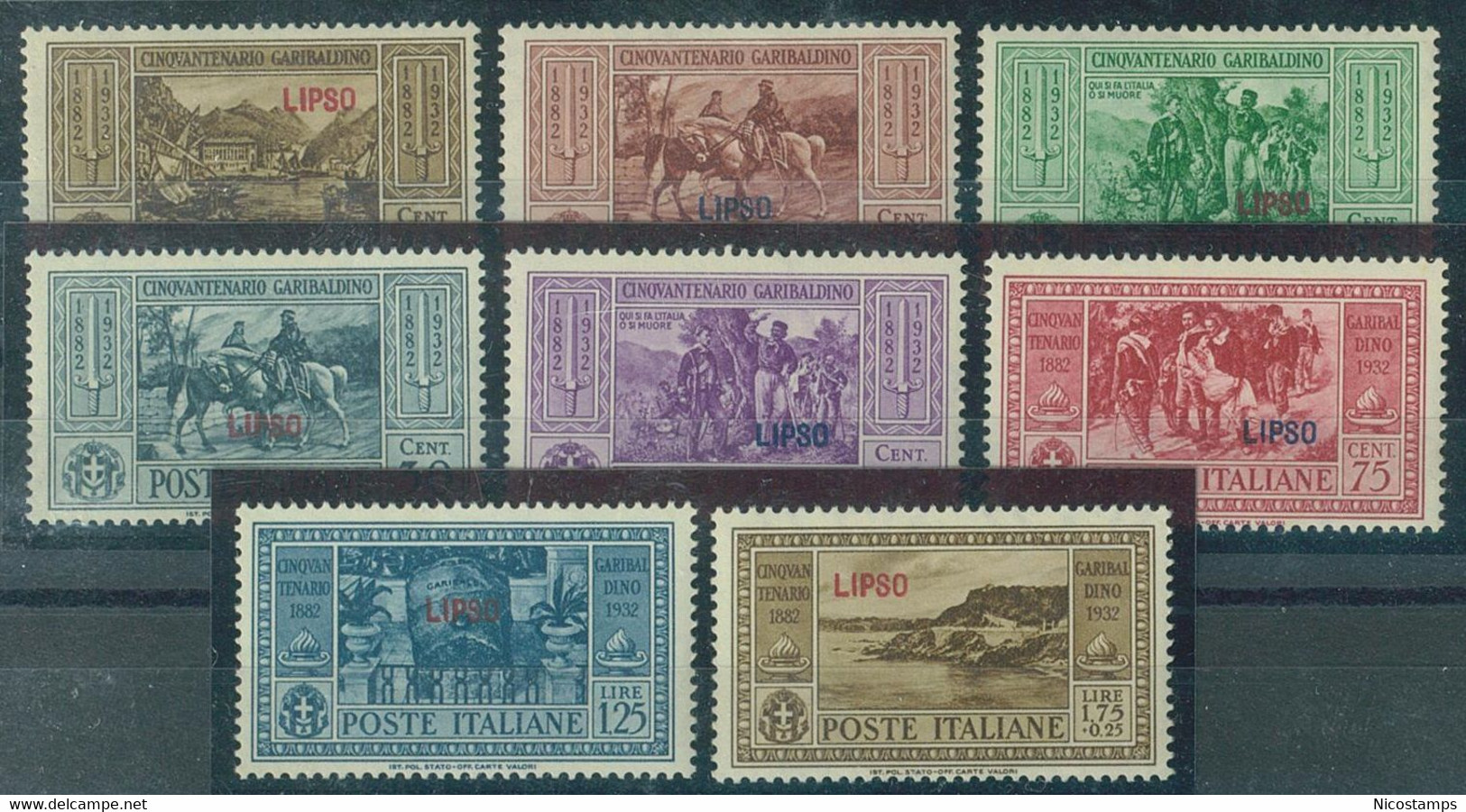 ITALIA COLONIE EGEO LIPSO SASS. 17 - 26 NUOVI - Egée (Lipso)