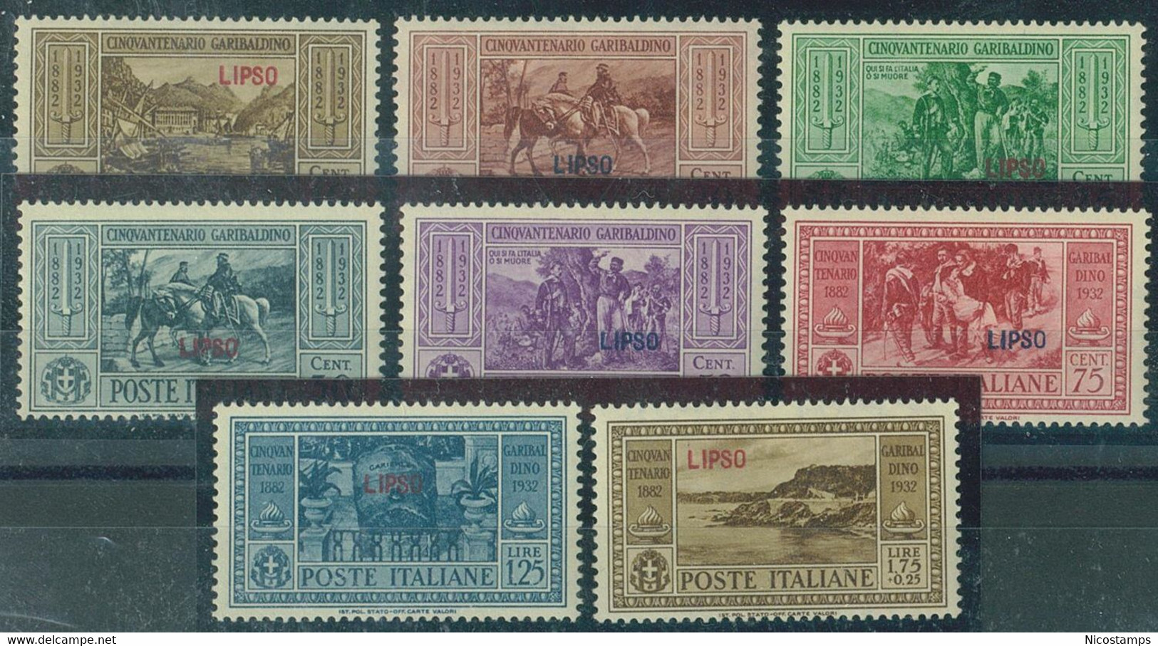 ITALIA COLONIE EGEO LIPSO SASS. 17 - 26 NUOVI - Egée (Lipso)