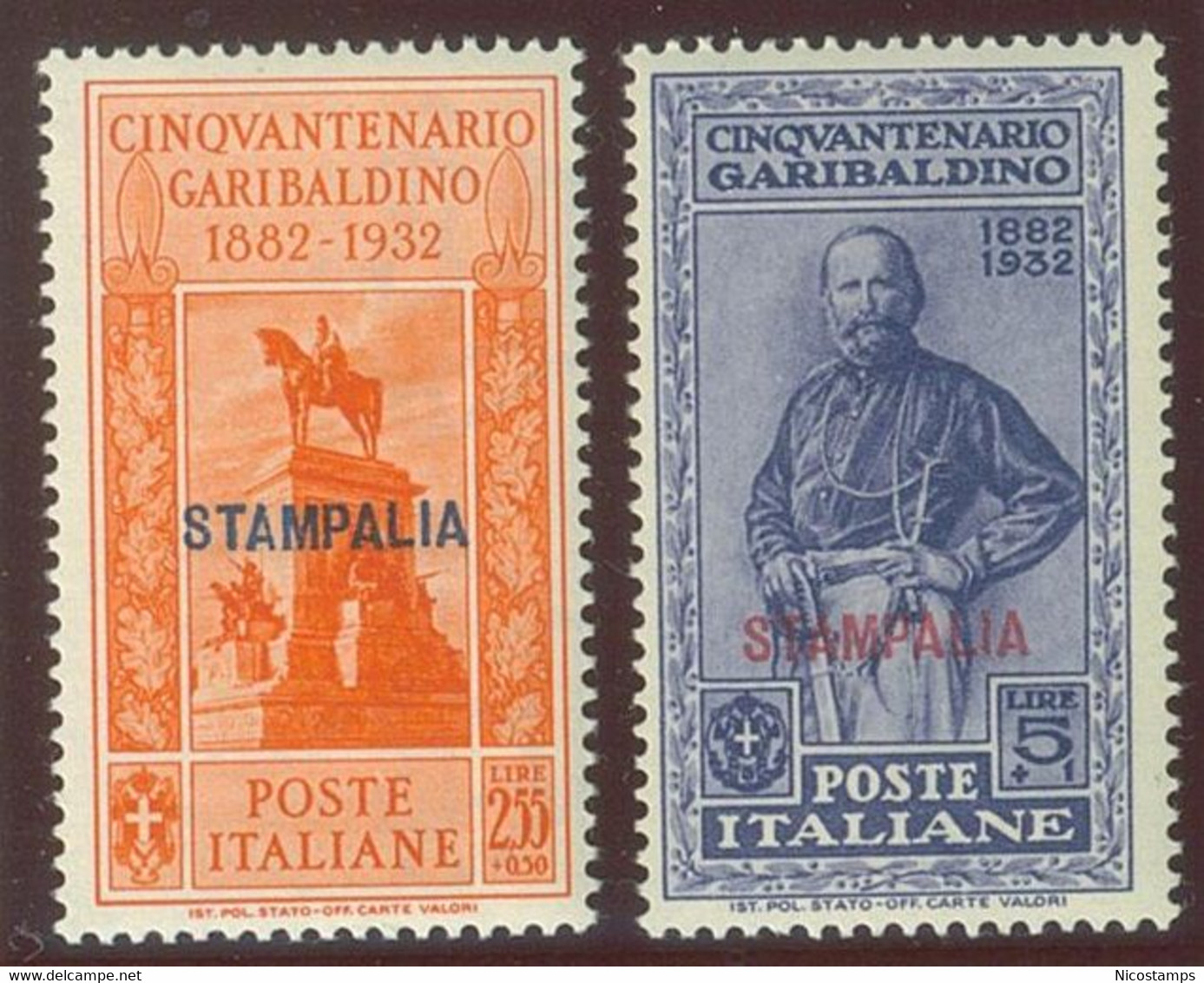 ITALIA COLONIE EGEO STAMPALIA SASS. 17 - 26 NUOVI - Aegean (Stampalia)