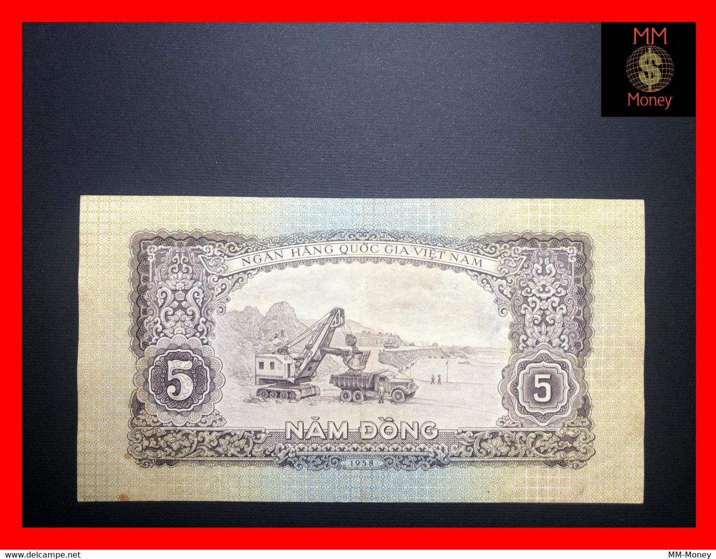 VIETNAM 5 Dong 1958  P. 73   VF+ - Vietnam