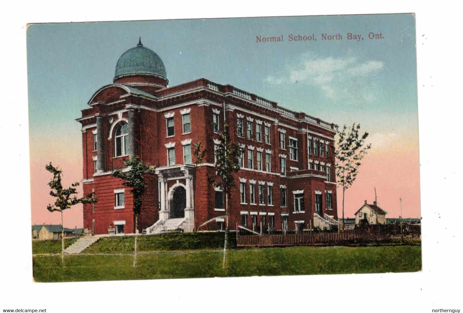 NORTH BAY, Ontario, Canada, Normal School, Pre-1920 Postcard, Nipissing County - North Bay