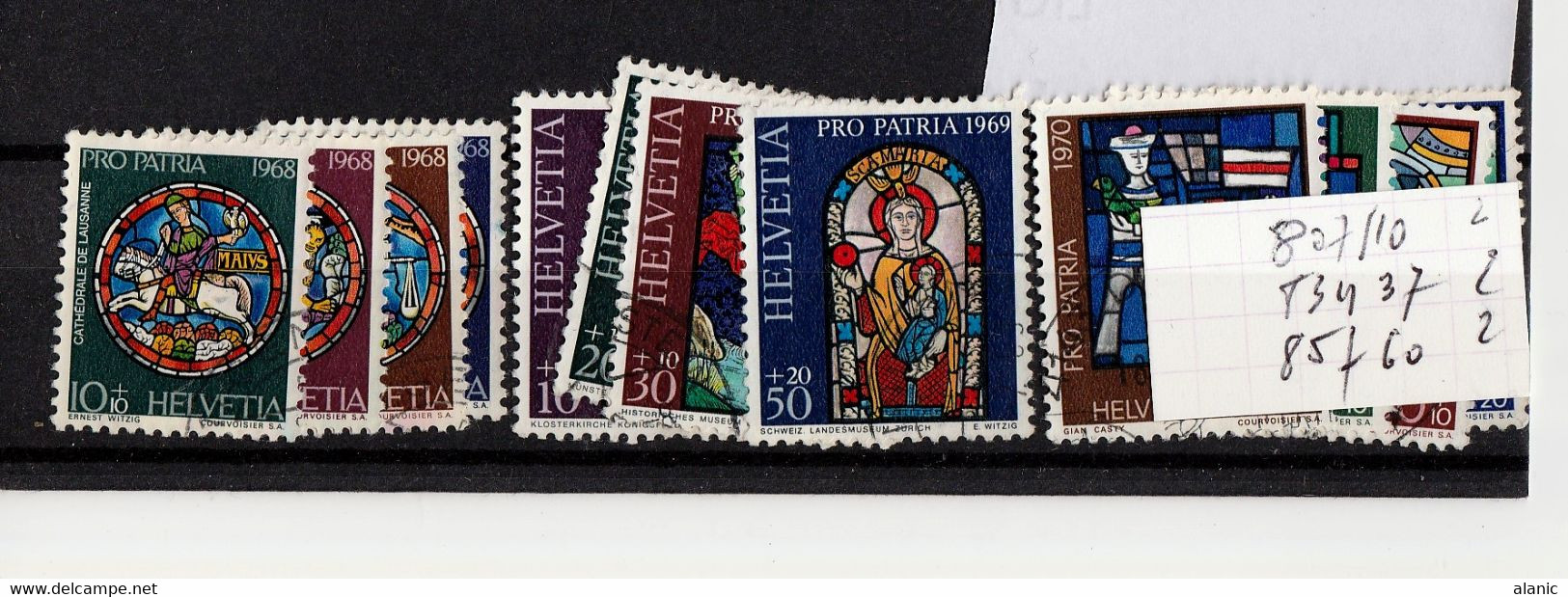 Suisse > Pro Patria > Neufs ANNEE 1968-169-1970-1972-1973-1974 - Other & Unclassified