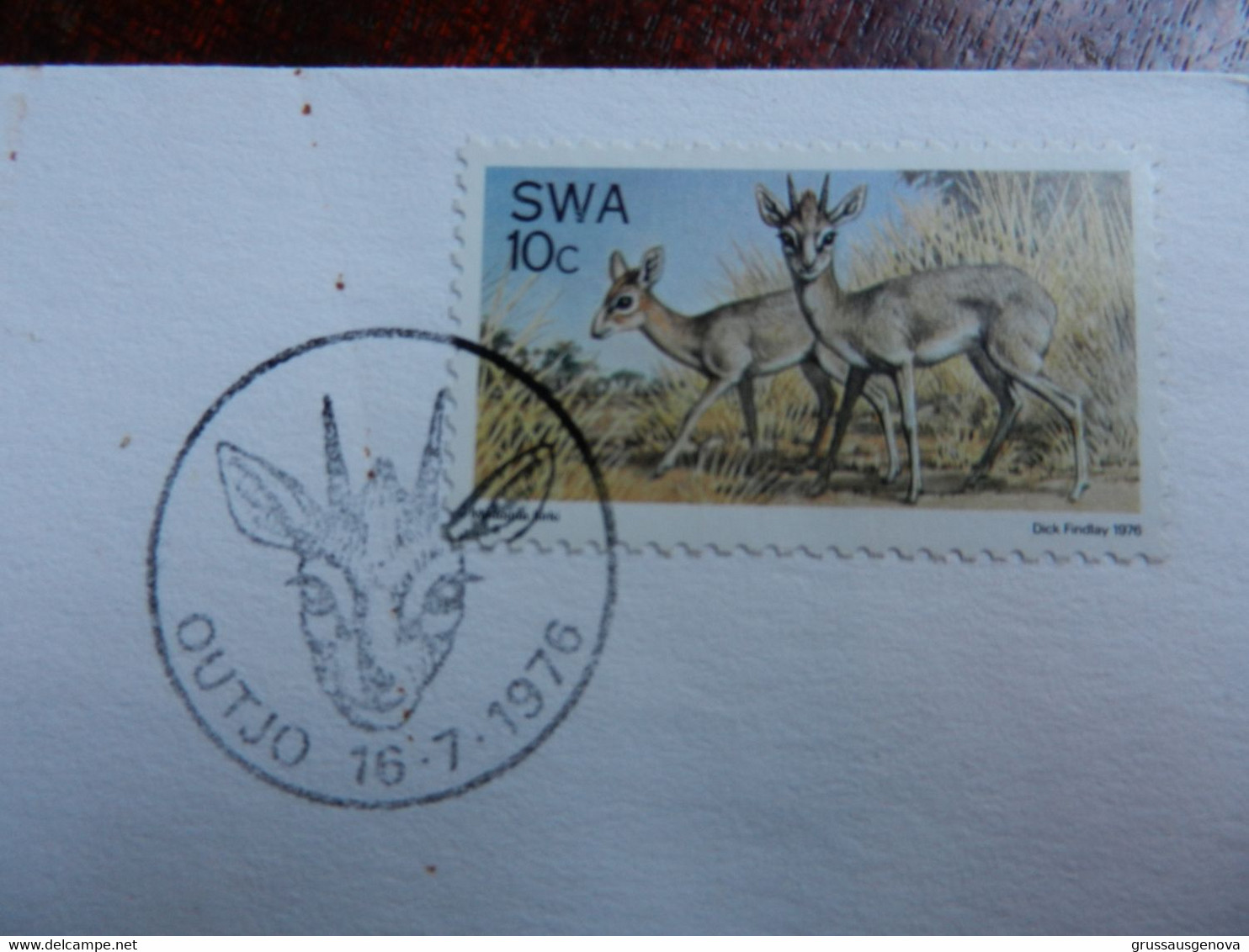 12.3) SOUTH WEST AFRICA WORLD WILDLIFE FUND FIRST DAY COVER 1976 OUTJO - Altri & Non Classificati