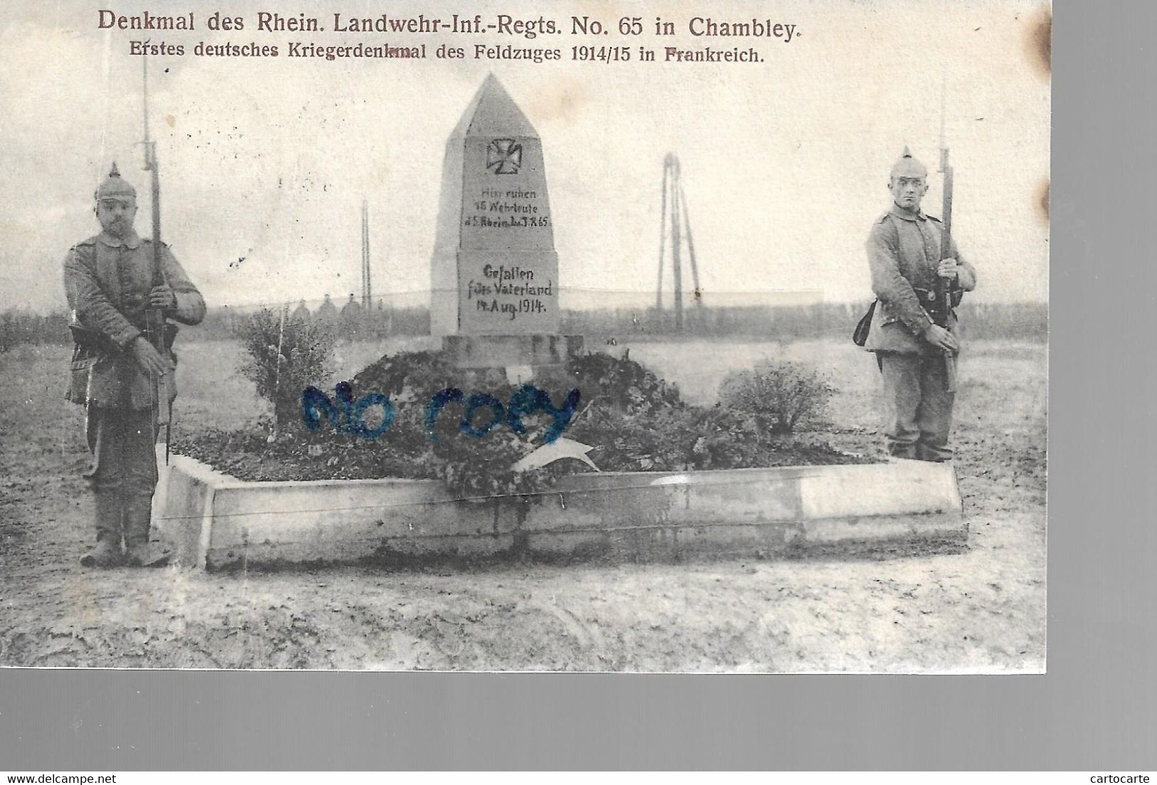 54  CHAMBLEY  SOLDATS ALLEMANDS MONUMENT DENKMAL - Chambley Bussieres