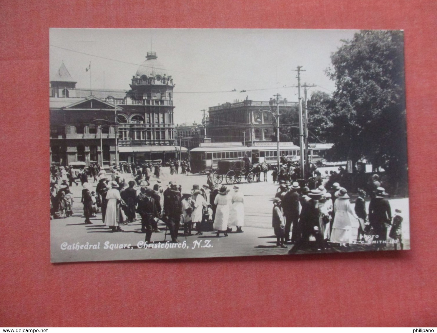 RPPC  Trolley Cathedral Square Christchurch   New Zealand  Ref  4527 - Nieuw-Zeeland