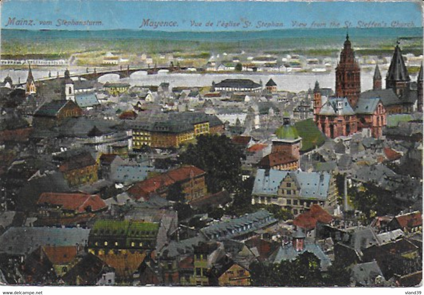 Mainz - Mayence - Vom Stephansturn - Vue De L'église St Stéphan - Mayen