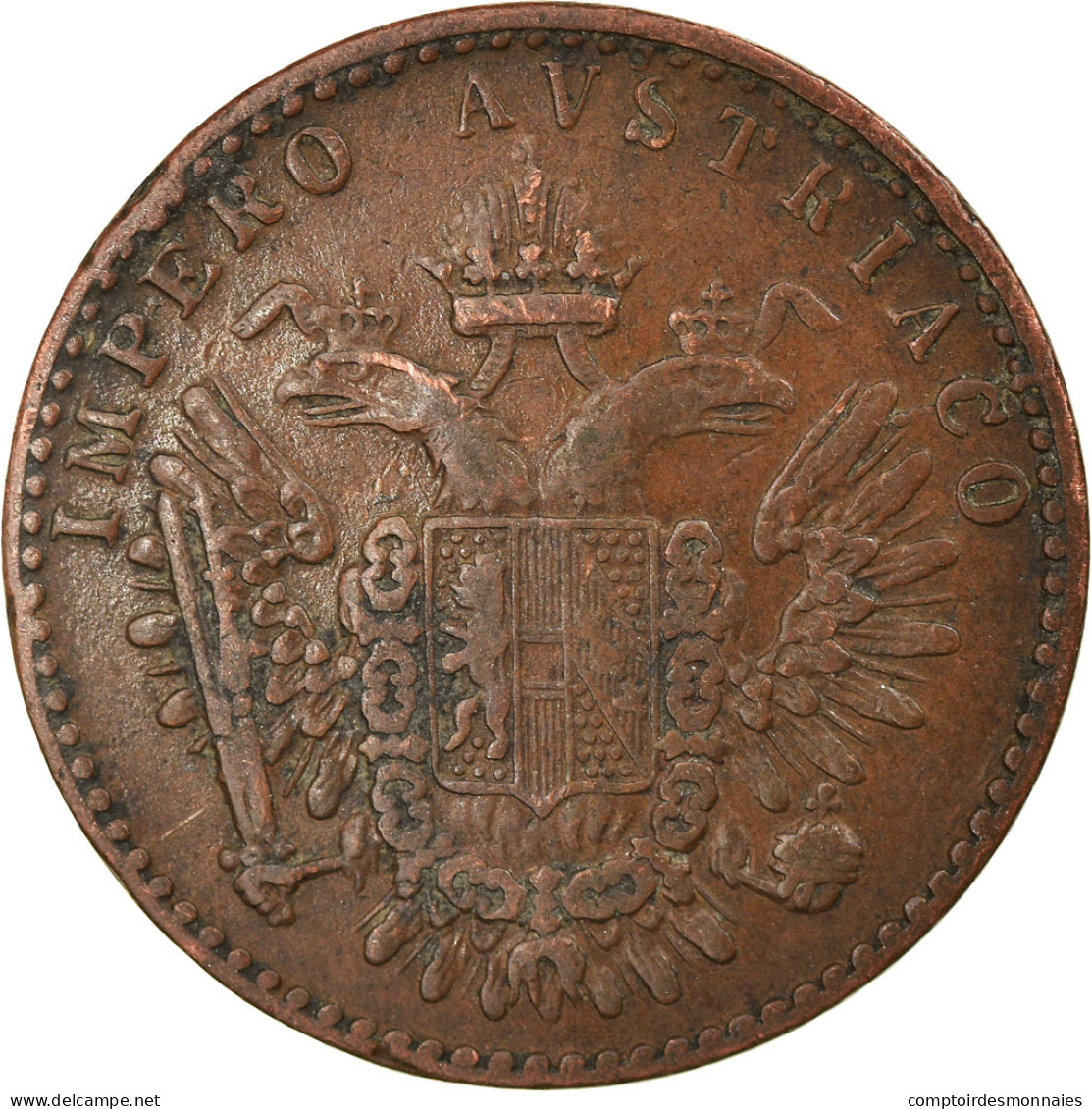 Monnaie, États Italiens, LOMBARDY-VENETIA, 3 Centesimi, 1852, Milan, TTB - Lombardie-Vénétie