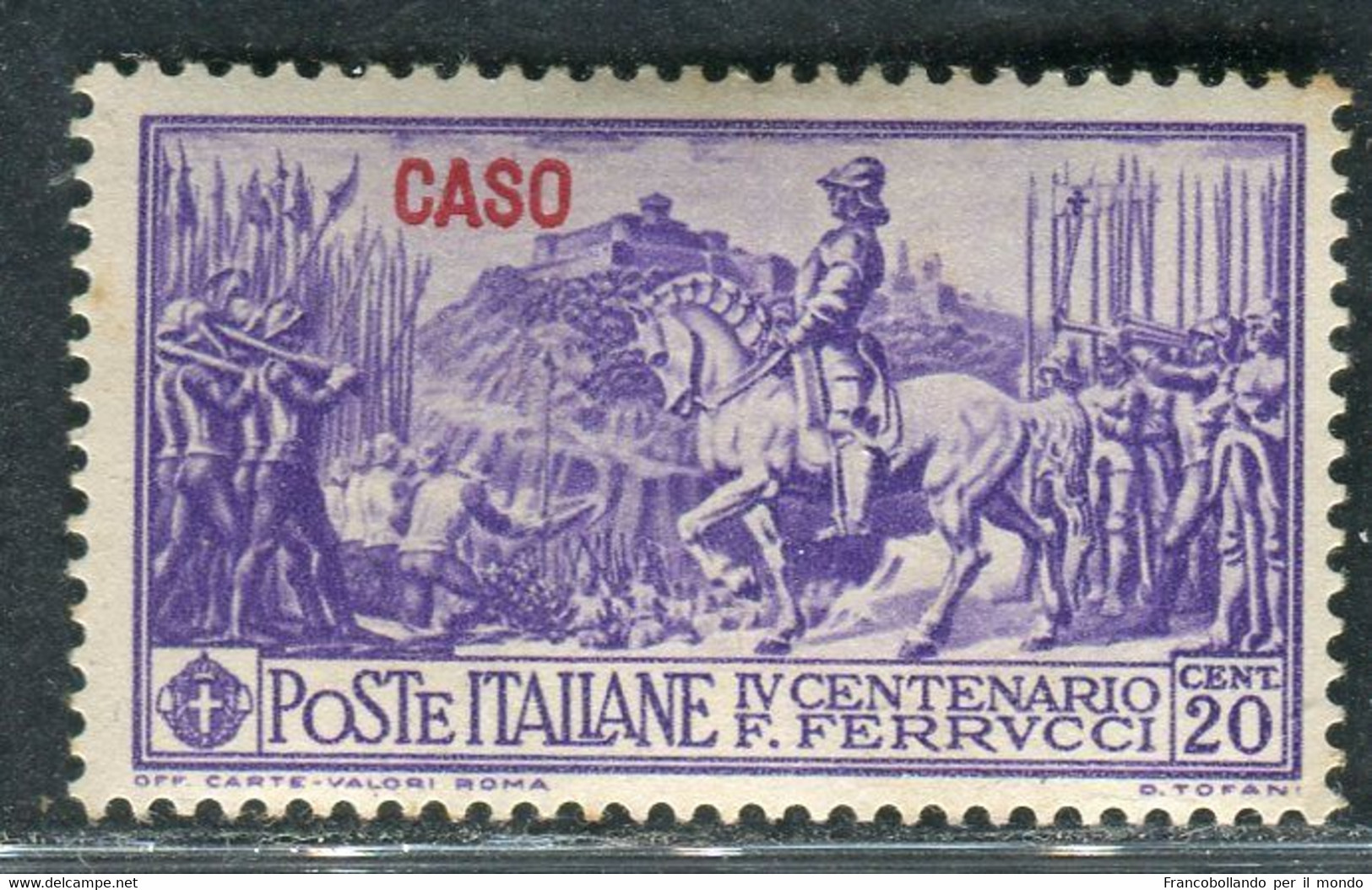 1930 Egeo Isole Caso 20 Cent Serie Ferrucci MH Sassone 12 - Aegean (Lipso)