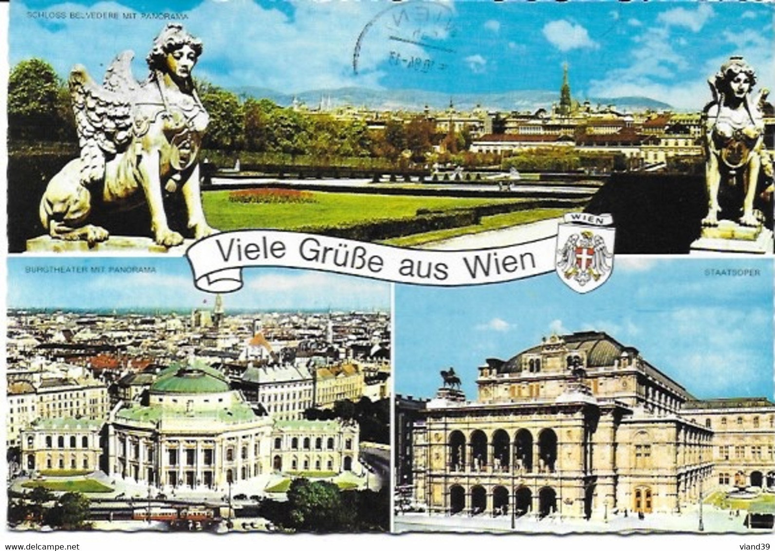 Viele Grüss Aus Wien : Schloss Belvédère ; Burgtheater ; Staatsoper - Belvedere