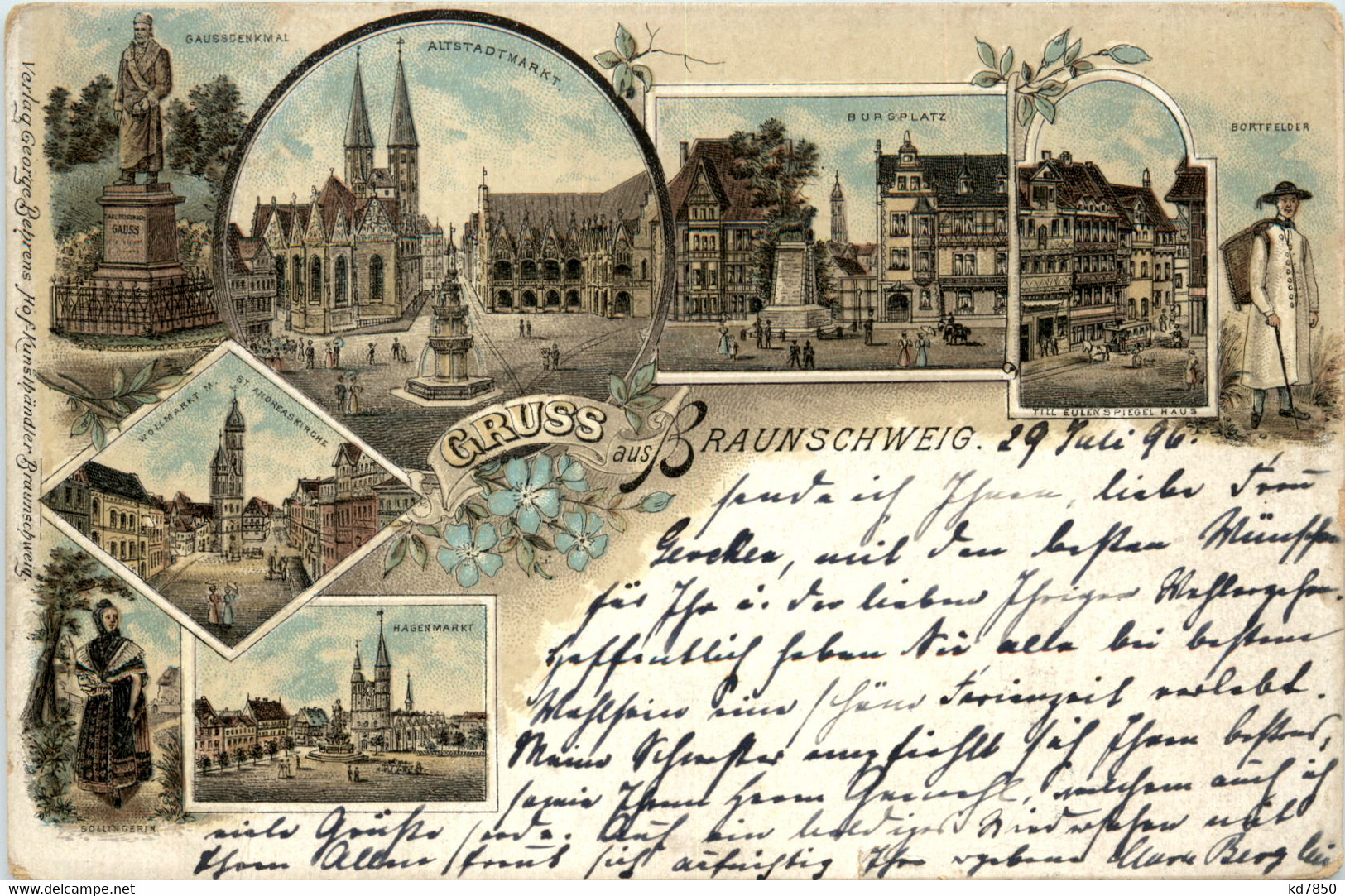 Gruss Aus Braunschweig - Litho - Braunschweig