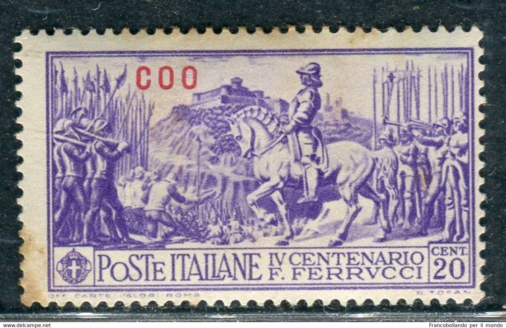1930 Egeo Isole Coo 20 Cent Serie Ferrucci MH Sassone 12 - Egeo (Coo)