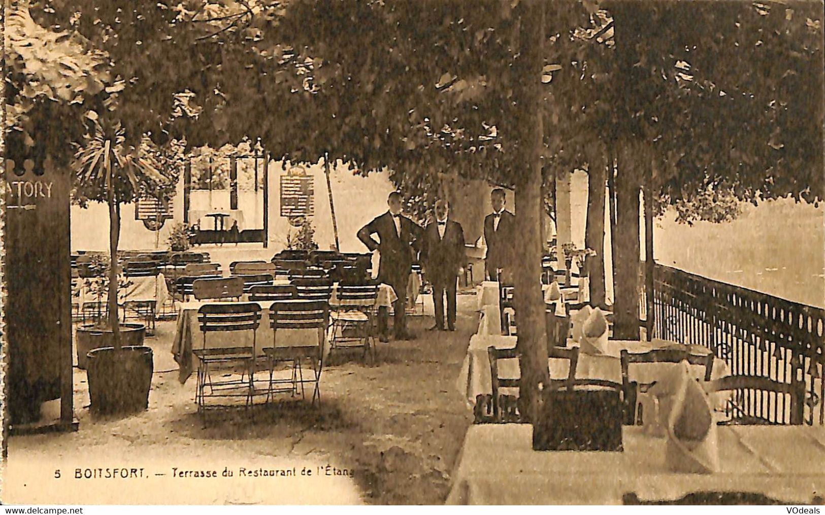 033 411 - CPA - Belgique - Watermaal-Bosvoorde - Watermael-Boitsfort - Terrasse Du Restaurant De L'étang - Watermaal-Bosvoorde - Watermael-Boitsfort