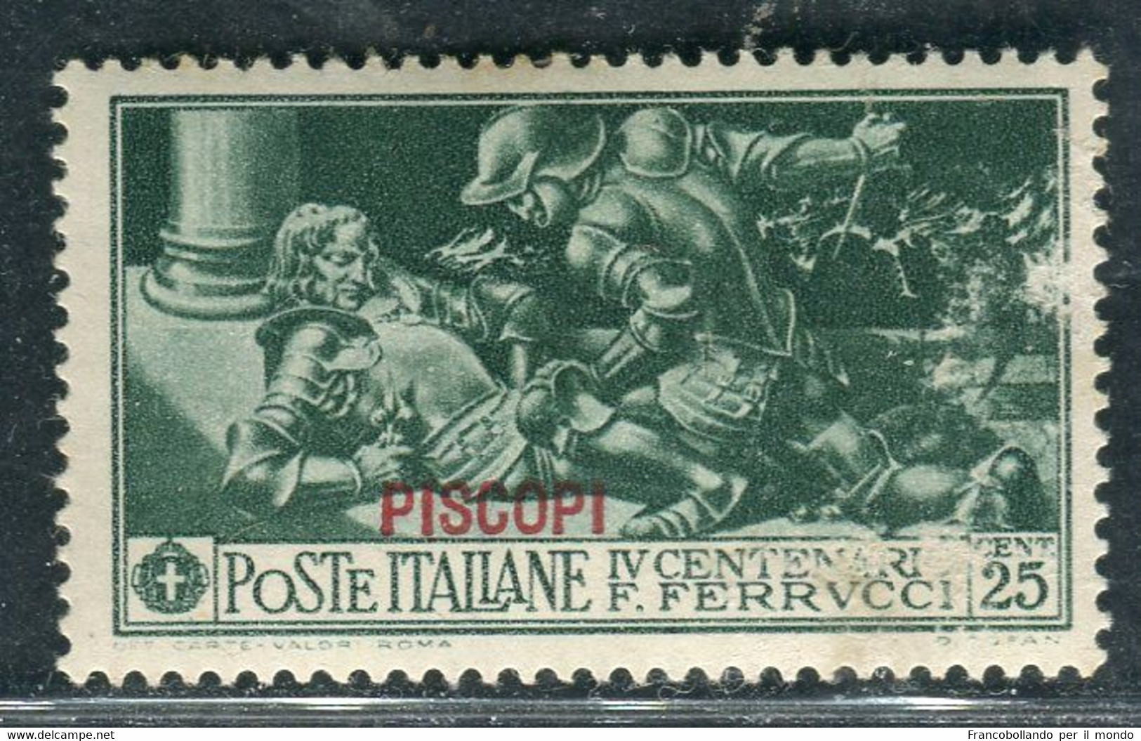 1930 Egeo Isole Piscopi 25 Cent Serie Ferrucci MH Sassone 13 - Aegean (Piscopi)