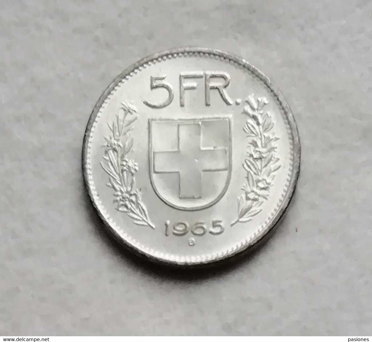 Svizzera 5 Franchi 1965 (Ag) - Otros & Sin Clasificación