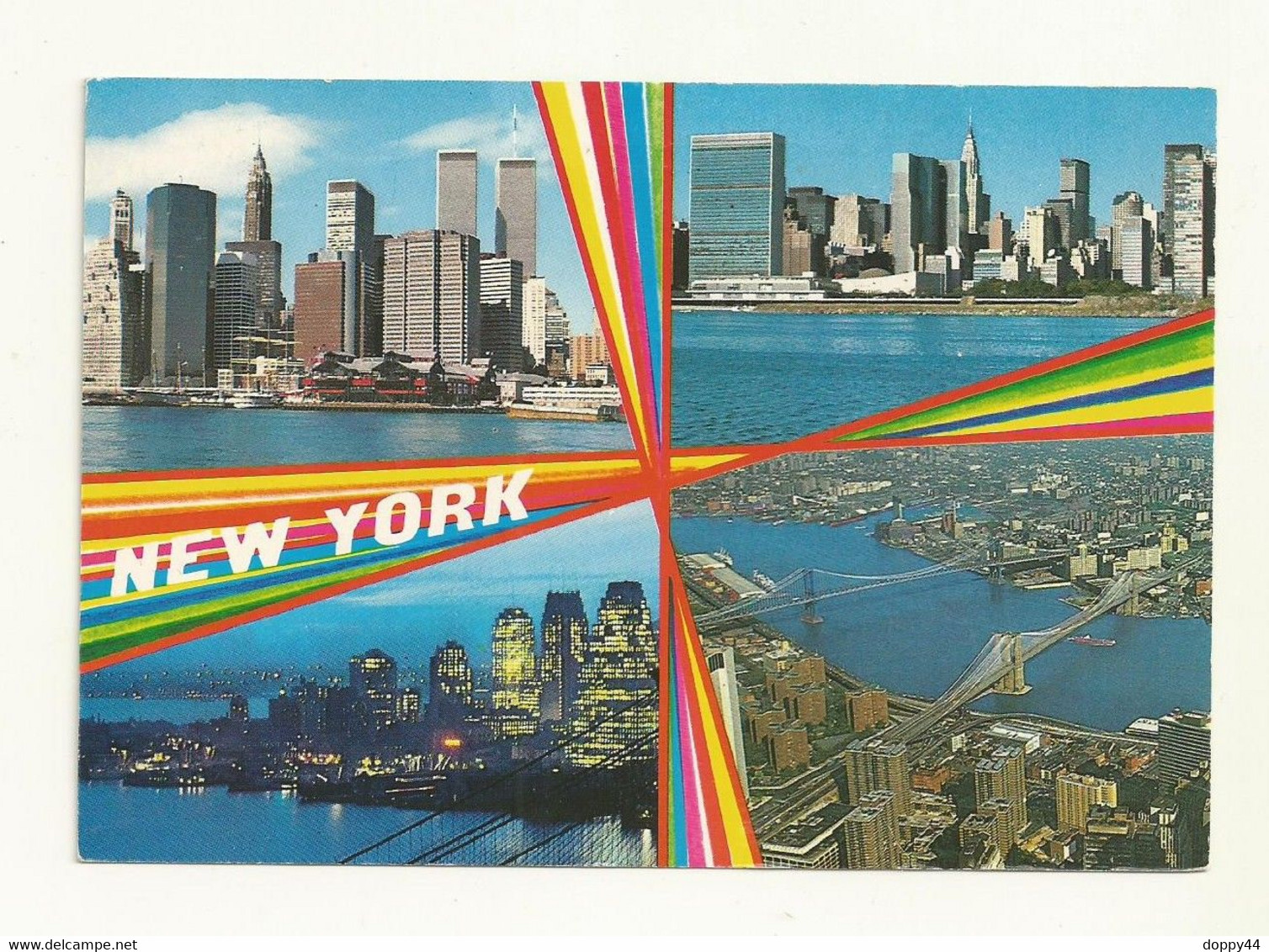 CARTE POSTALE NEW YORK CITY (ECRITE  AU VERSO). - Mehransichten, Panoramakarten