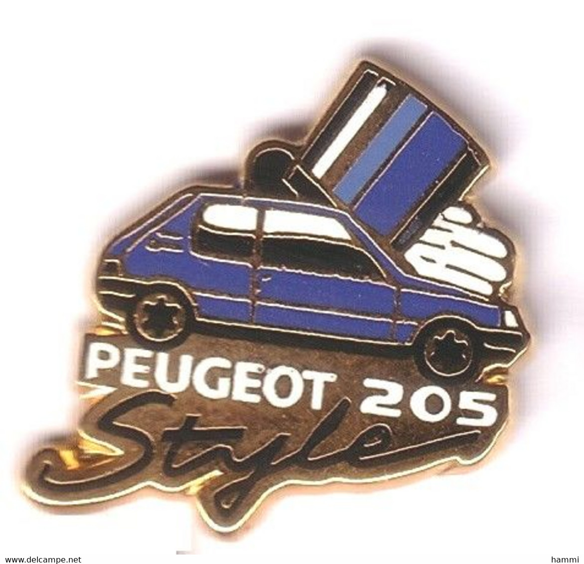 VP44 Pin's PEUGEOT 205 STYLE Signé HELIUM Achat Immédiat - Peugeot