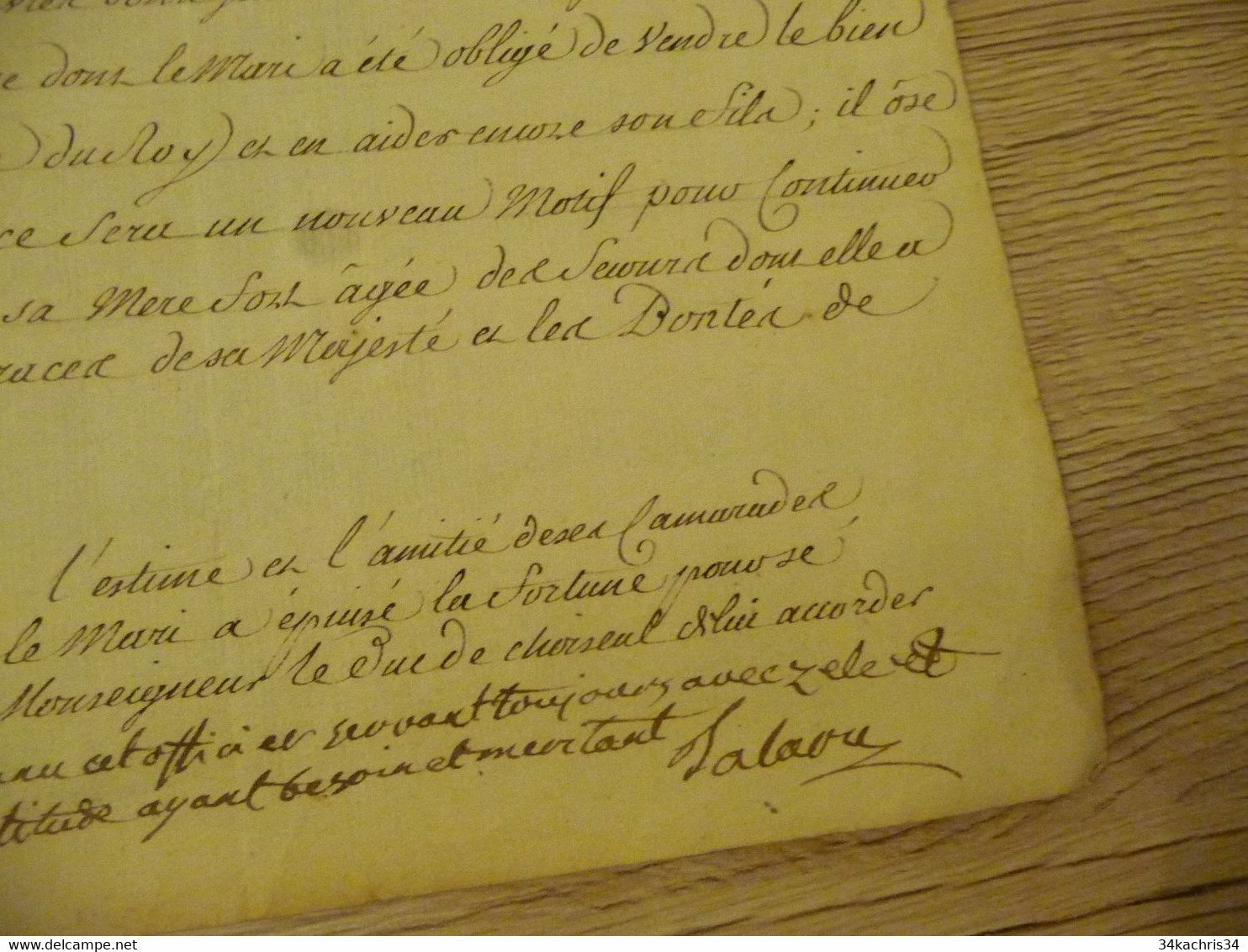 Moreau Desclainvilliers Exposé De Ses Titres Capitaine Régiment De Bresse Vers 1760 Ordre De Saint Louis - Documenten