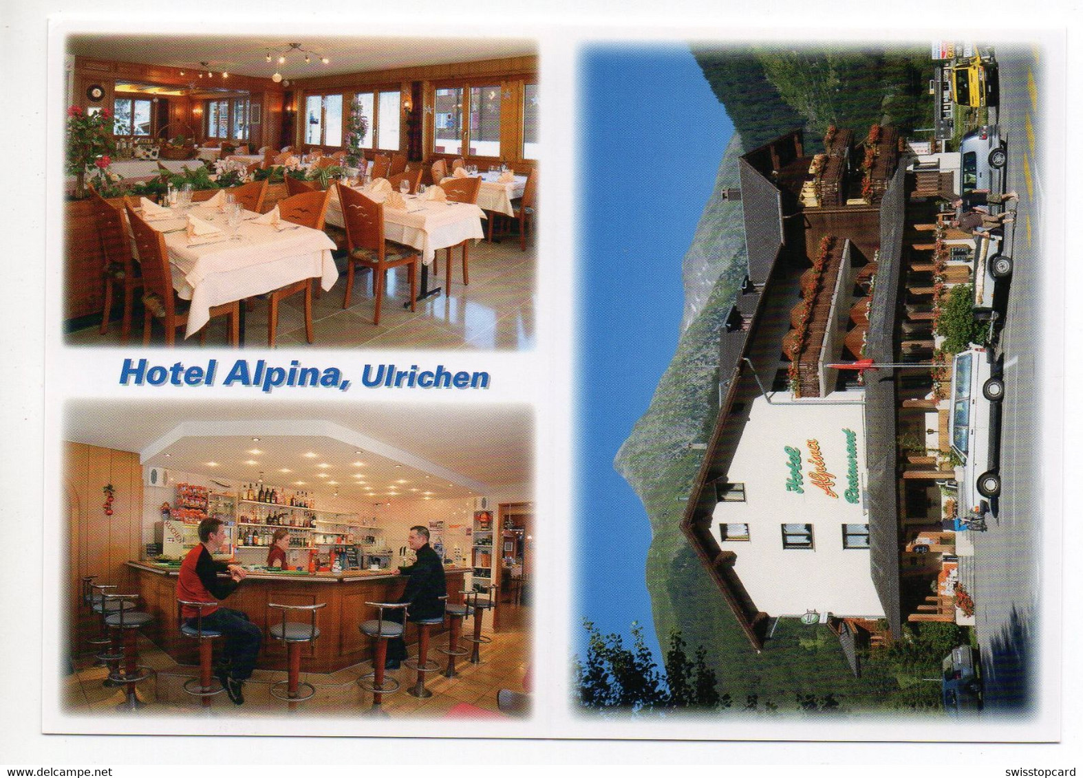 ULRICHEN Nota Werbung Hotel Alpina Auto - Ulrichen