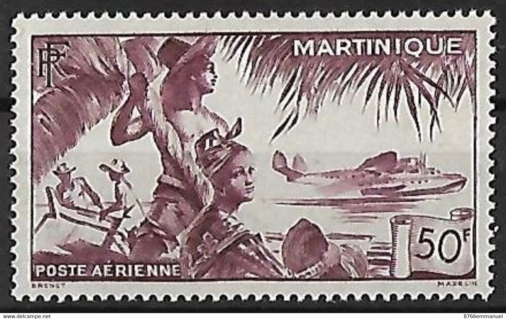 MARTINIQUE AERIEN N°13 N* - Airmail