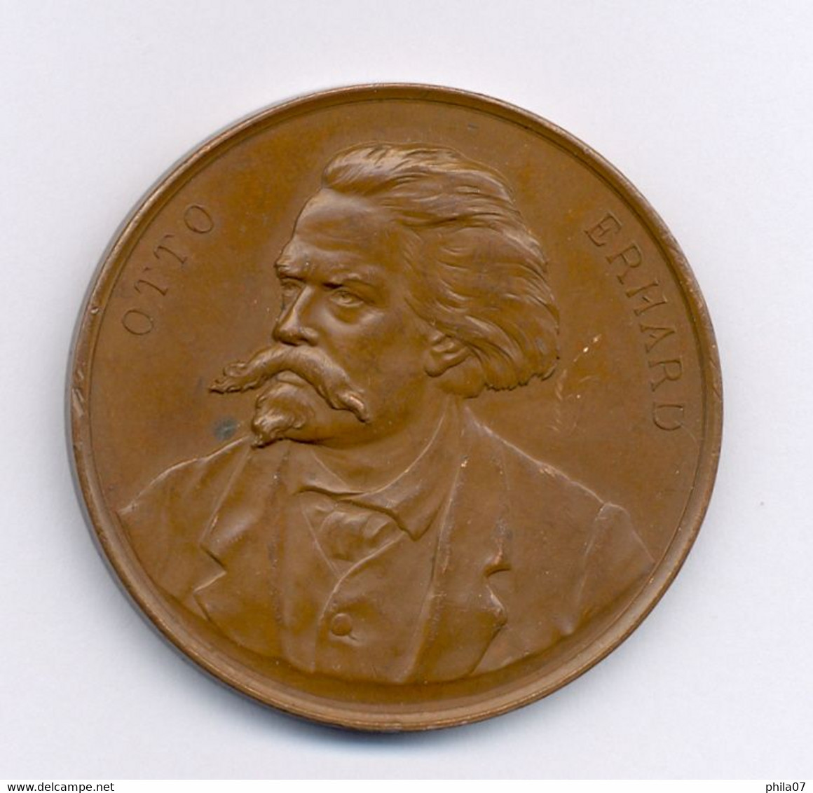 MEDAILLE TOD OTTO ERHARD FORHEIM I.SCHW. 1829 NÜRNBERG 1888 PRÄGUNG LAUER - Autres & Non Classés