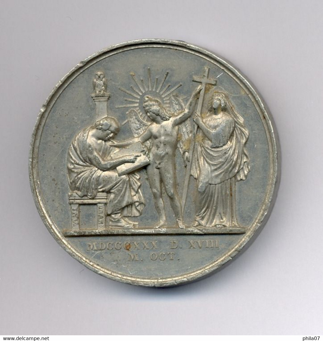 GERMANY, Georg Wilhelm Friedrich Hegel, From His Pupils, Medal 1830 Year, Diameter 48 Mm, 70 Gram - Altri & Non Classificati