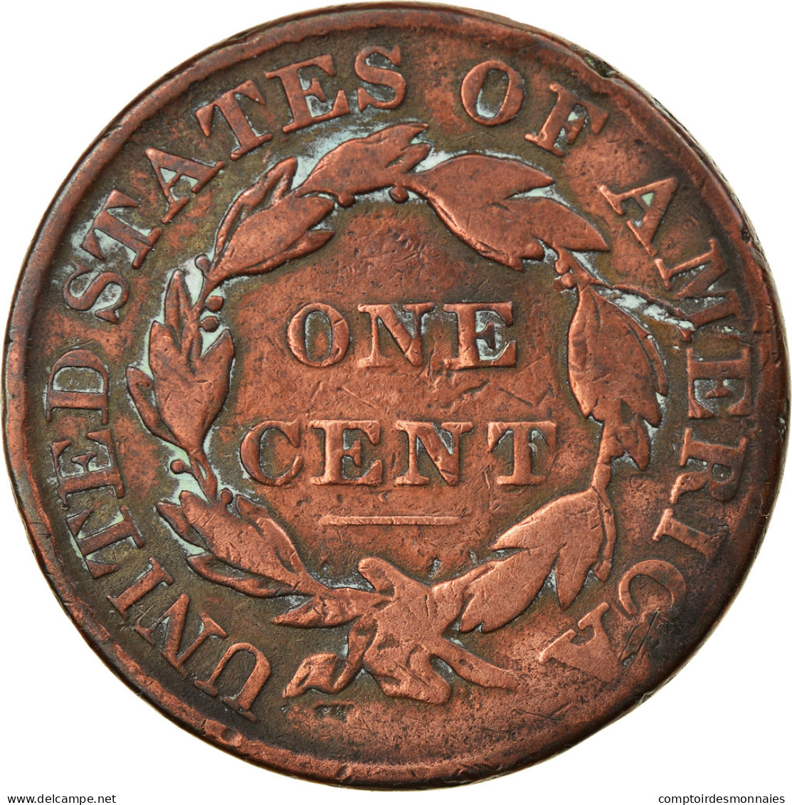 Monnaie, États-Unis, Coronet Cent, Cent, 1827, U.S. Mint, Philadelphie, TB - 1816-1839: Coronet Head