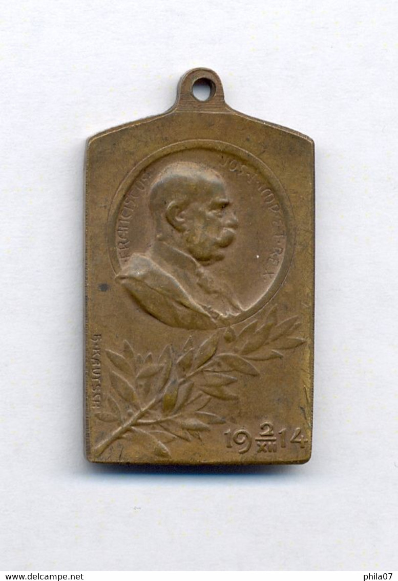 WWI Franz Jozef, Medal For Aid To The Needy, 20x35 Mm - Sin Clasificación