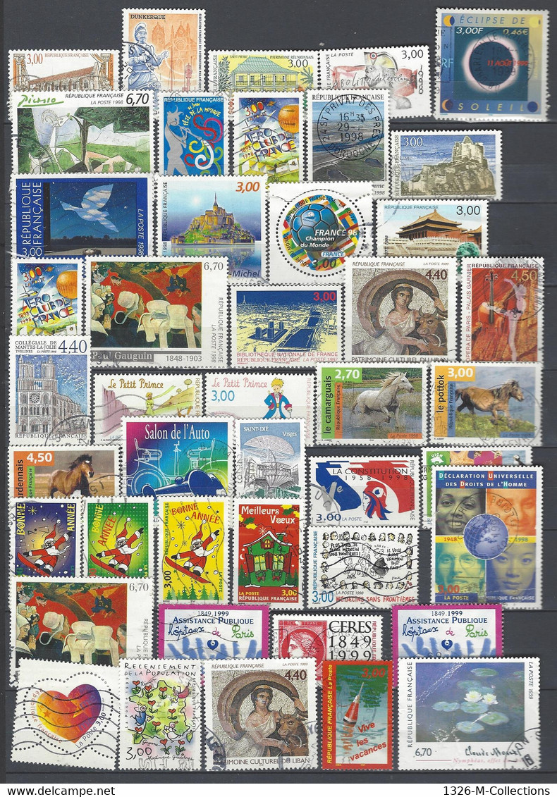 44 TIMBRES FRANCE - Verzamelingen